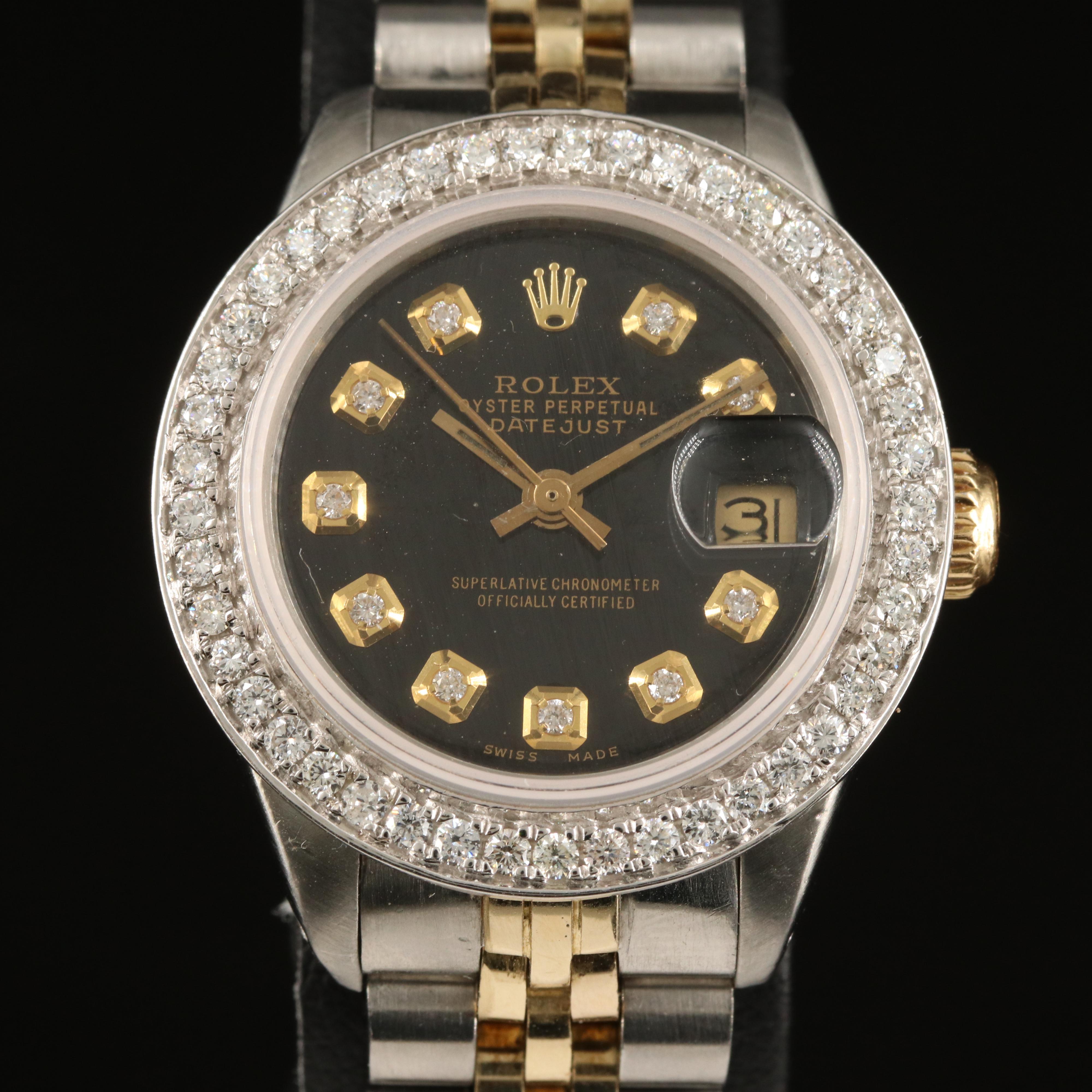 1979 Rolex Datejust Diamond Bezel and Dial Automatic Watch