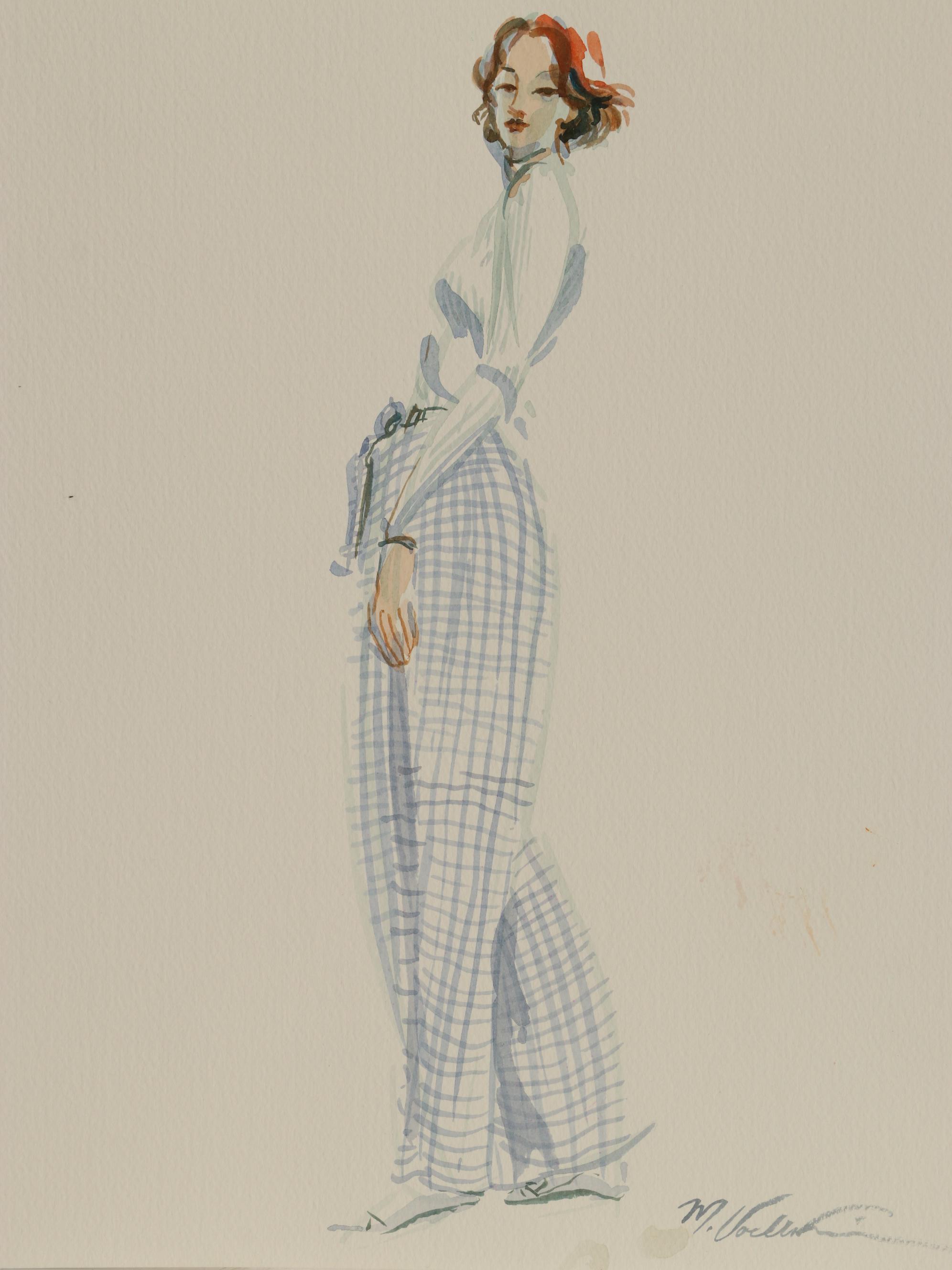 Margaret Voelker-Ferrier Watercolor Fashion Illustrations