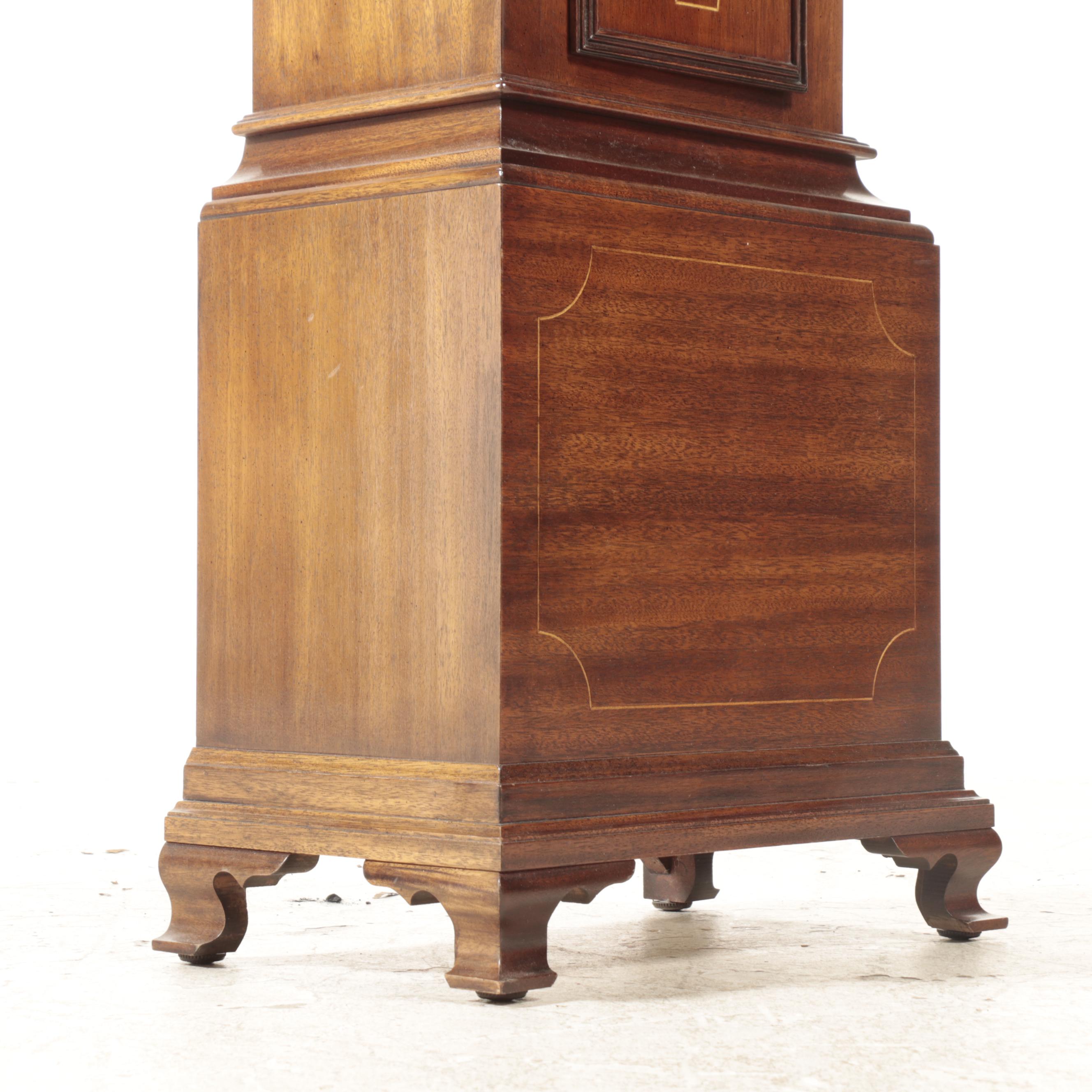 Sligh Federal Style "Aaron Willard" Reproduction Mahogany Grandfather Clock