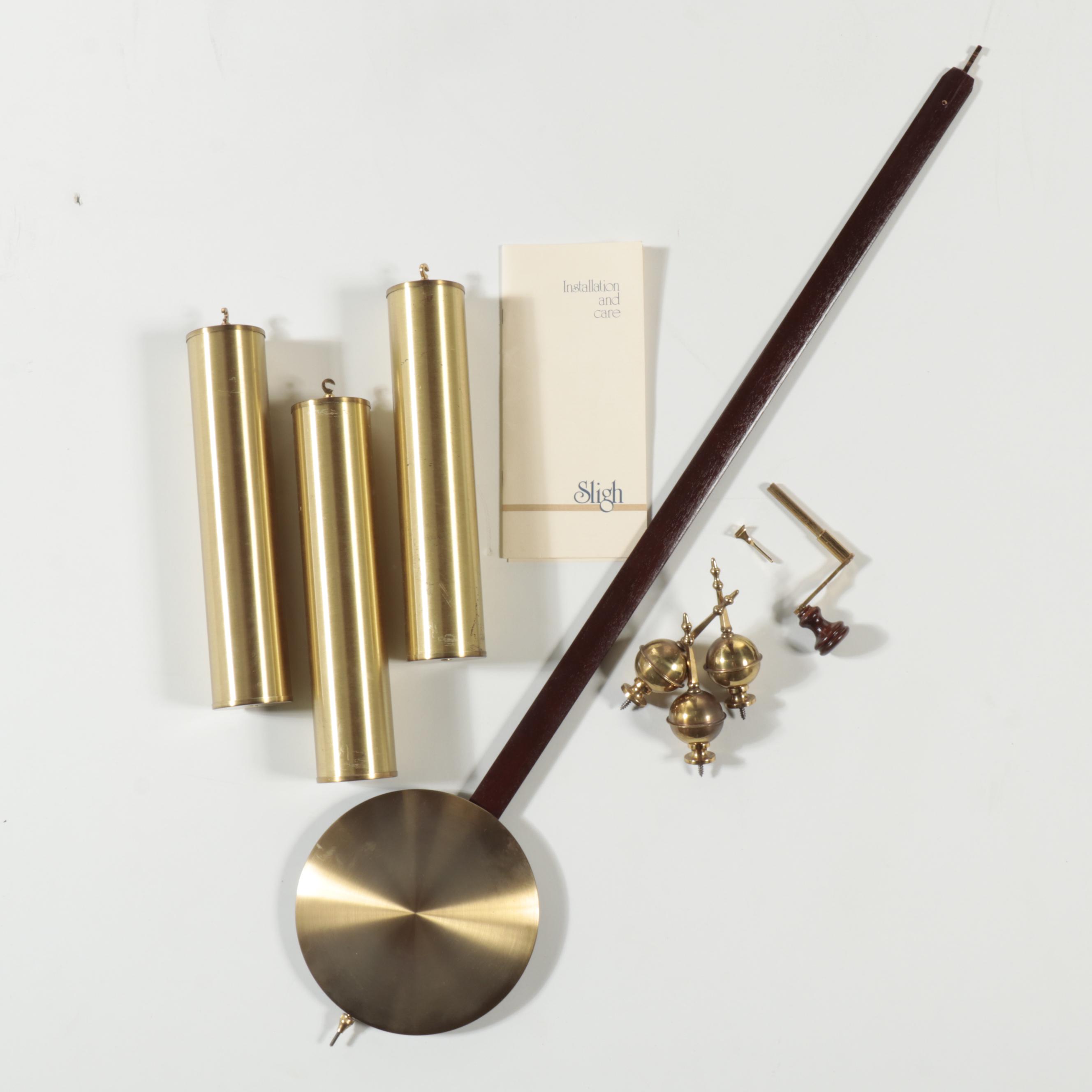 Sligh Federal Style "Aaron Willard" Reproduction Mahogany Grandfather Clock