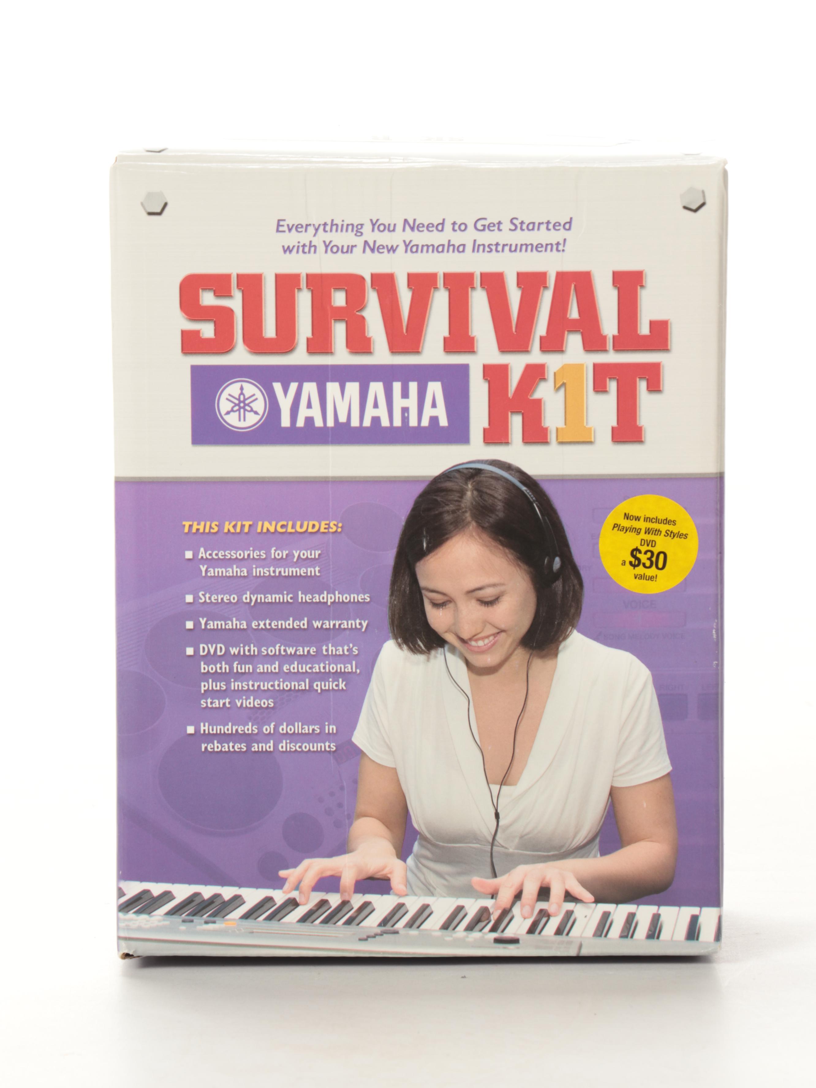 Yamaha PSR-E323 Digital Keyboard with Manual, Headphones and Foot Pedal