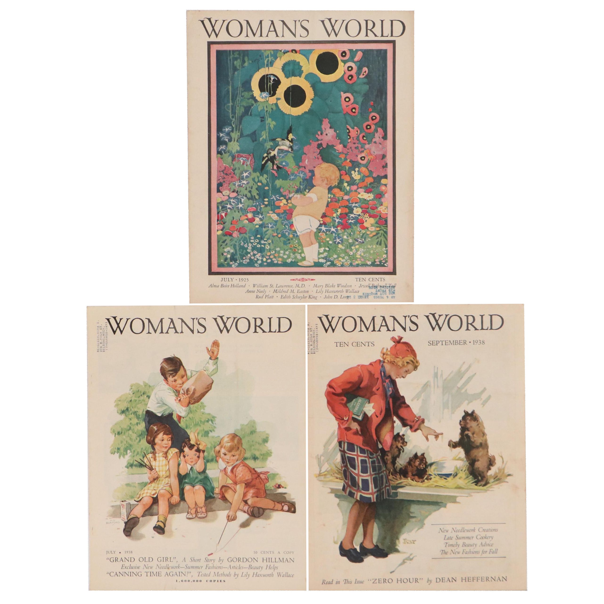 "Woman's World" Magazine Covers, 1925 and 1938