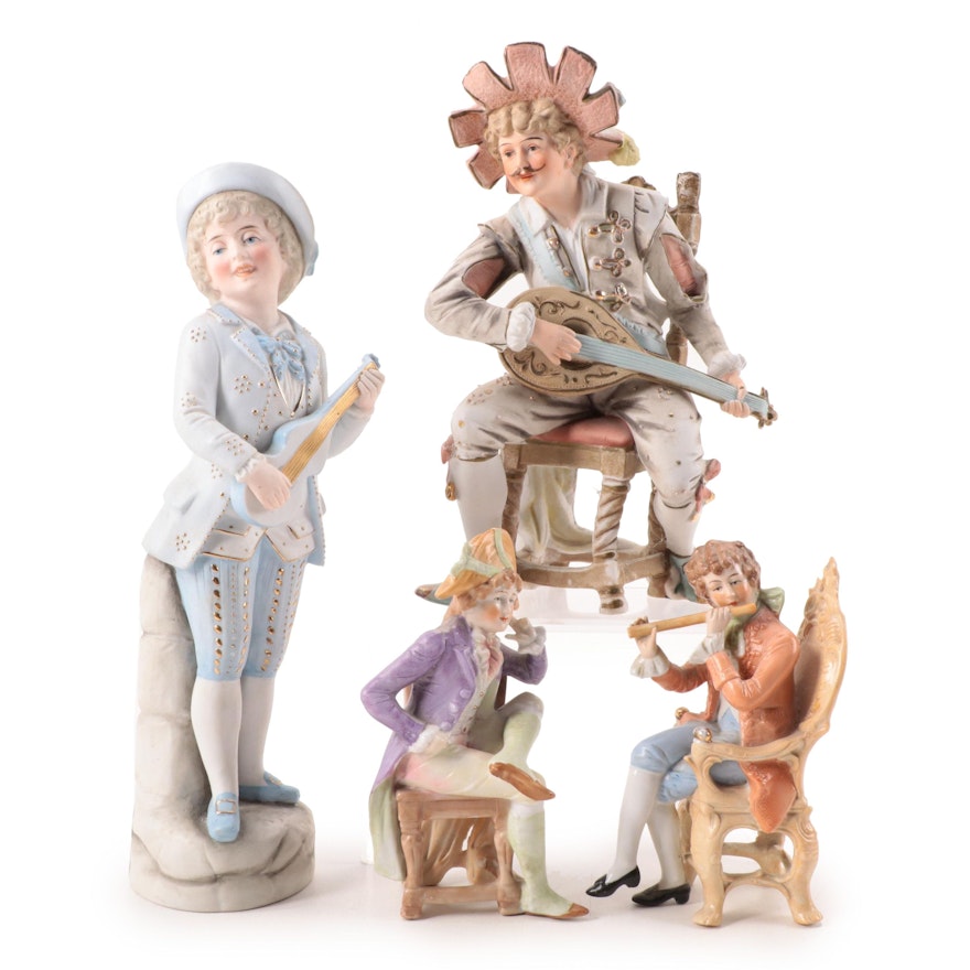 Gebrüder Heubach and  Other German Bisque Figurines, Late 19th/ Early 20th C.
