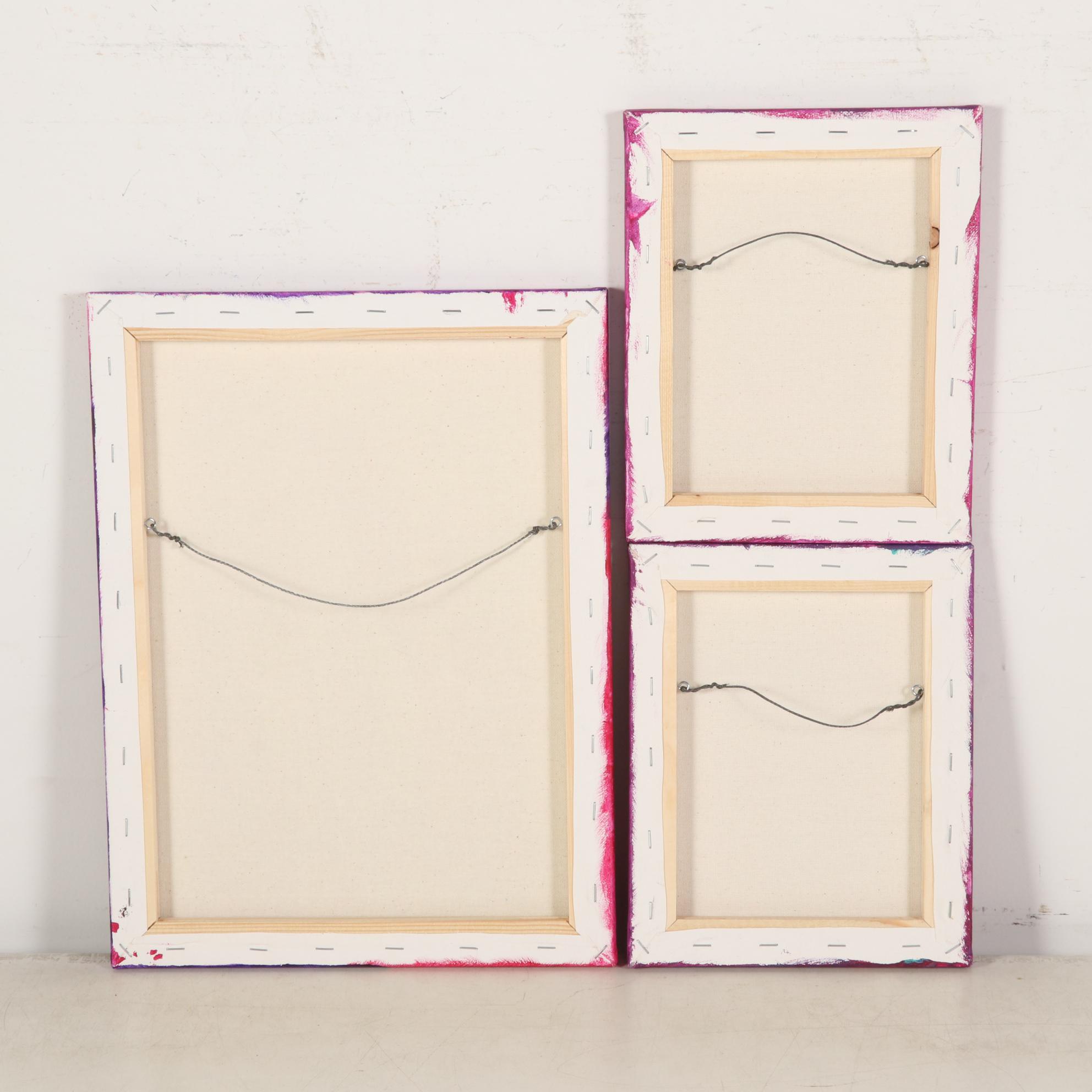 Patricia Pillitteri Equine Portrait Acrylic Paintings, 21st Century