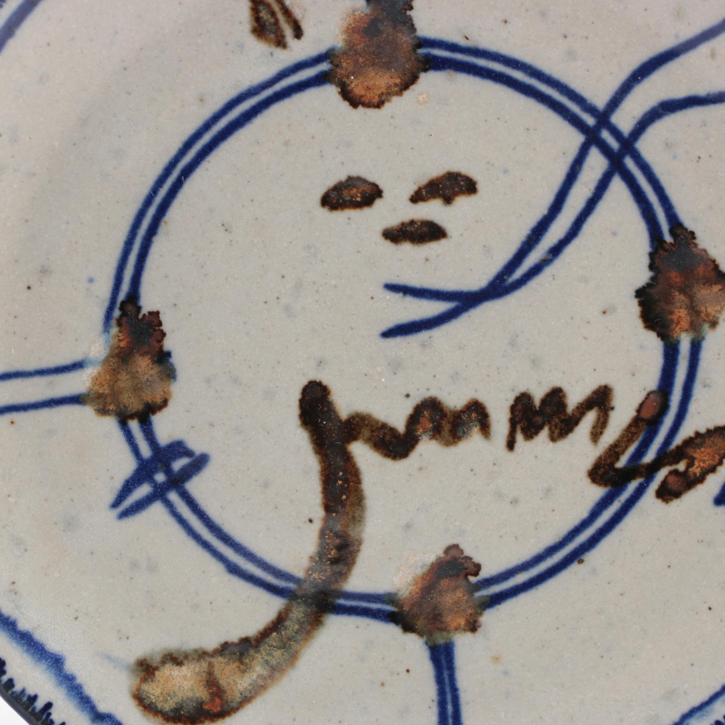 Robert Sperry Studio Stoneware Candlestick and Other Table Accessories