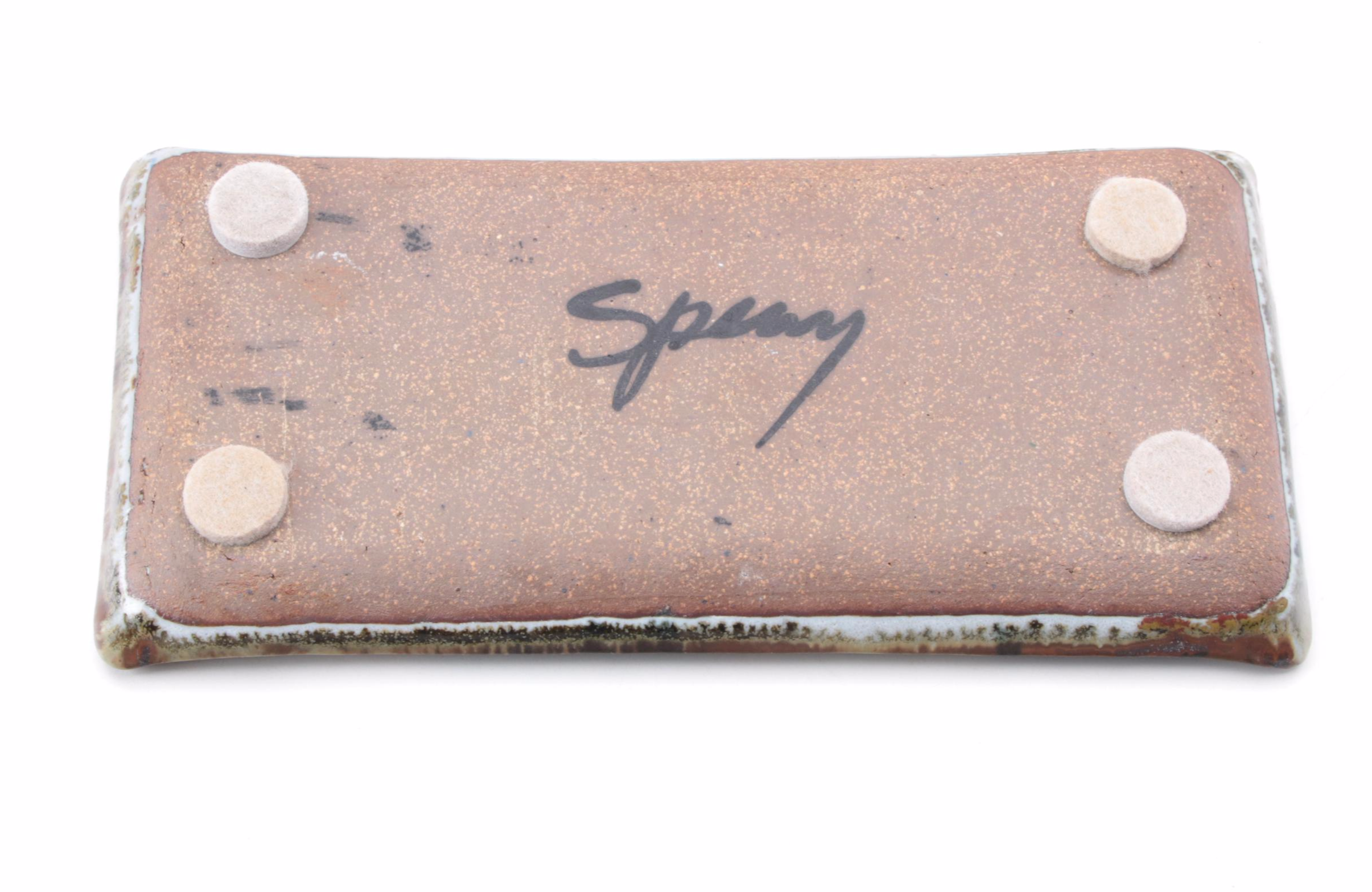 Robert Sperry Studio Stoneware Candlestick and Other Table Accessories