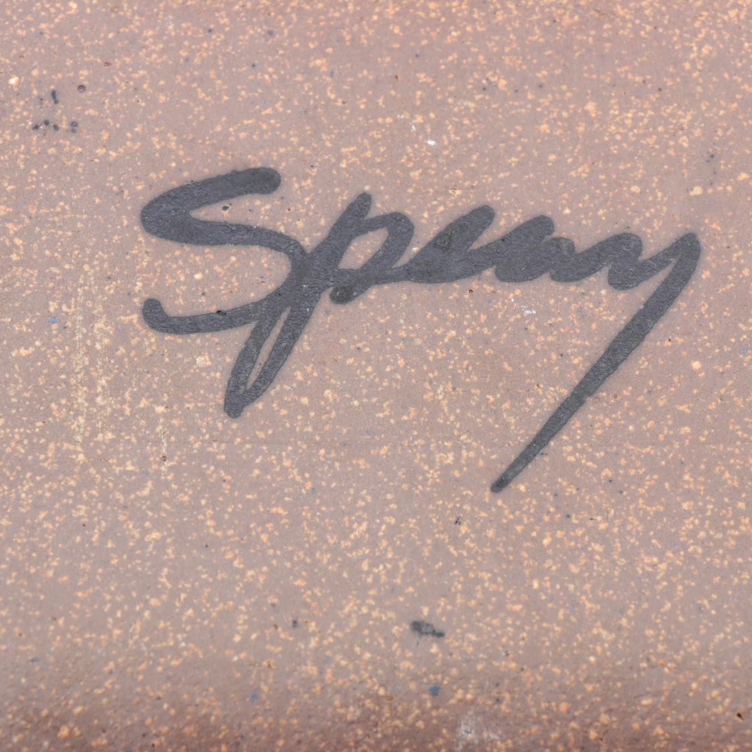 Robert Sperry Studio Stoneware Candlestick and Other Table Accessories