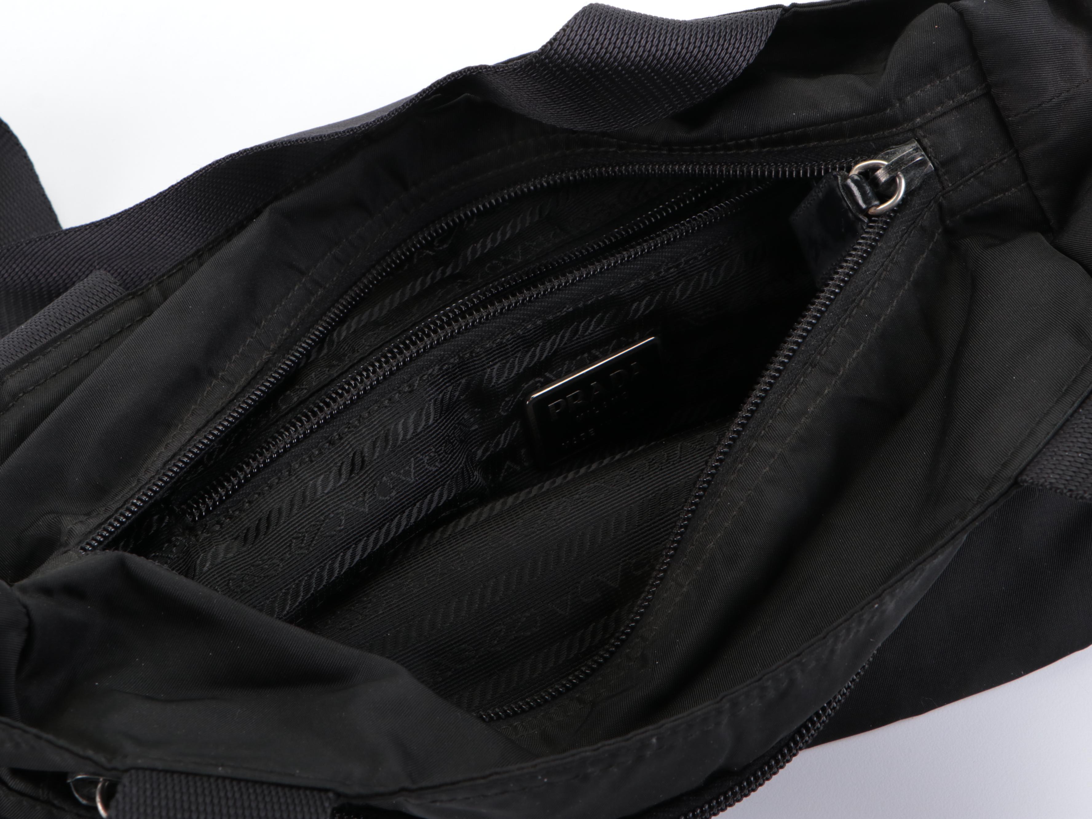 Prada Black Tessuto Nylon Shoulder Bag