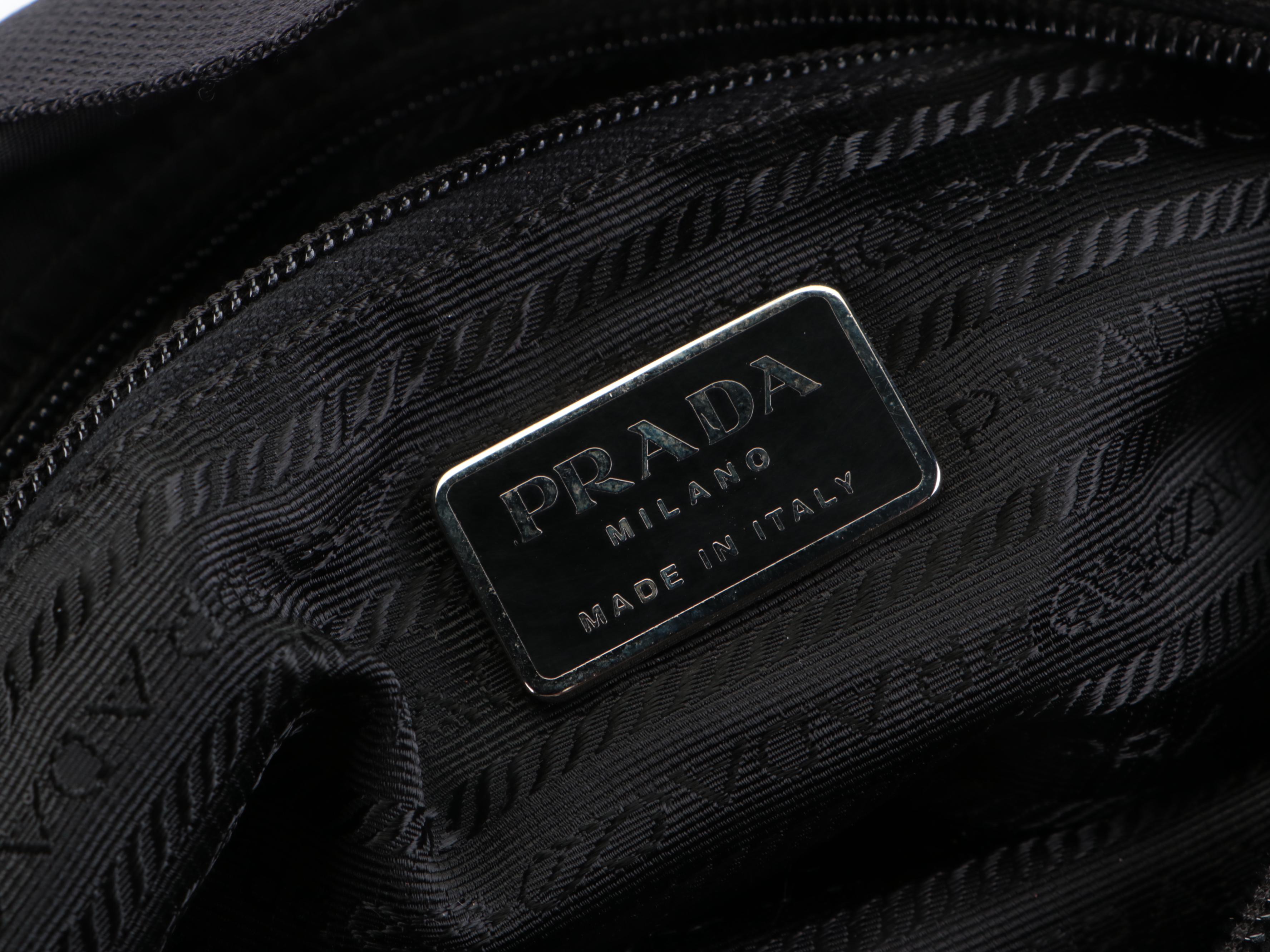 Prada Black Tessuto Nylon Shoulder Bag