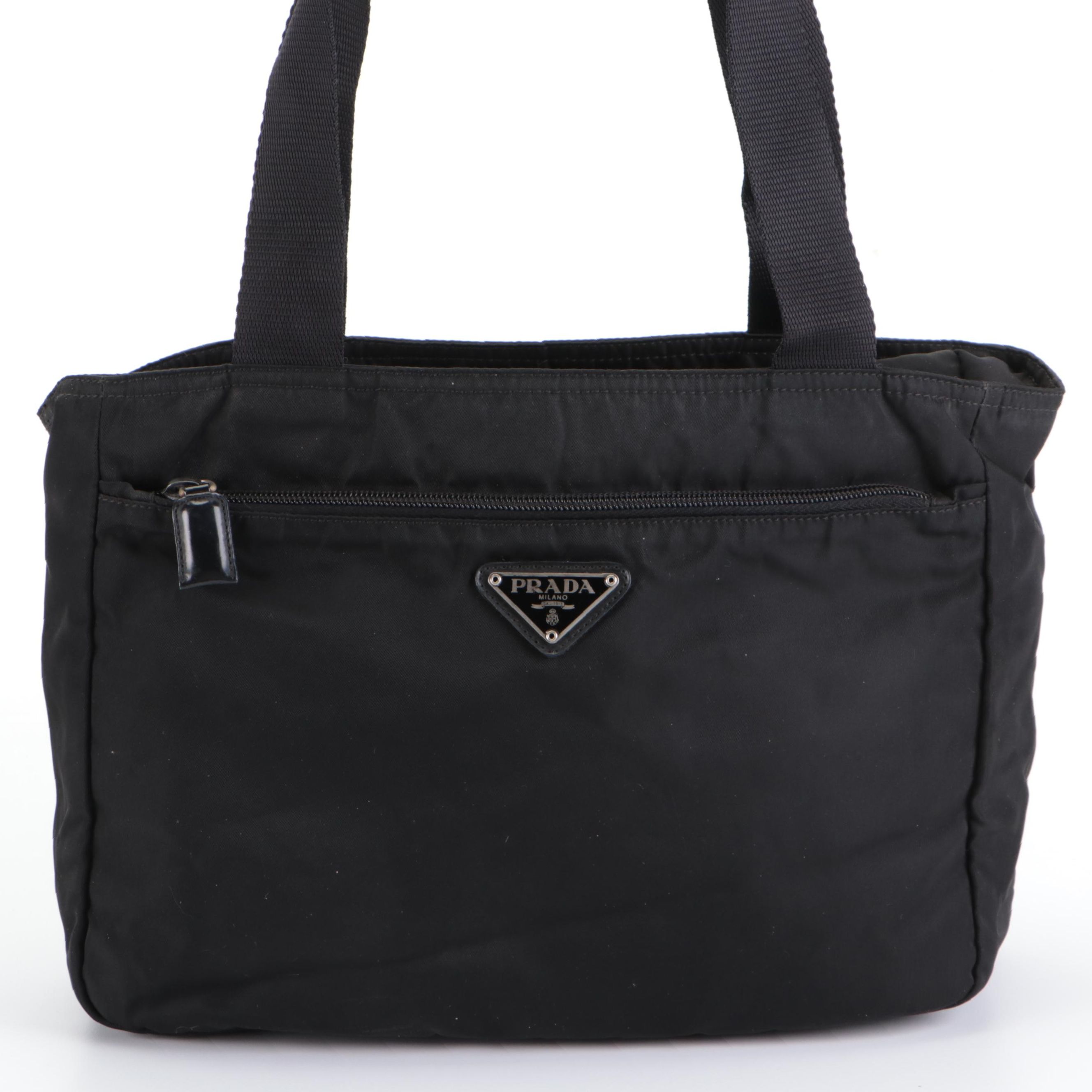 Prada Black Tessuto Nylon Shoulder Bag