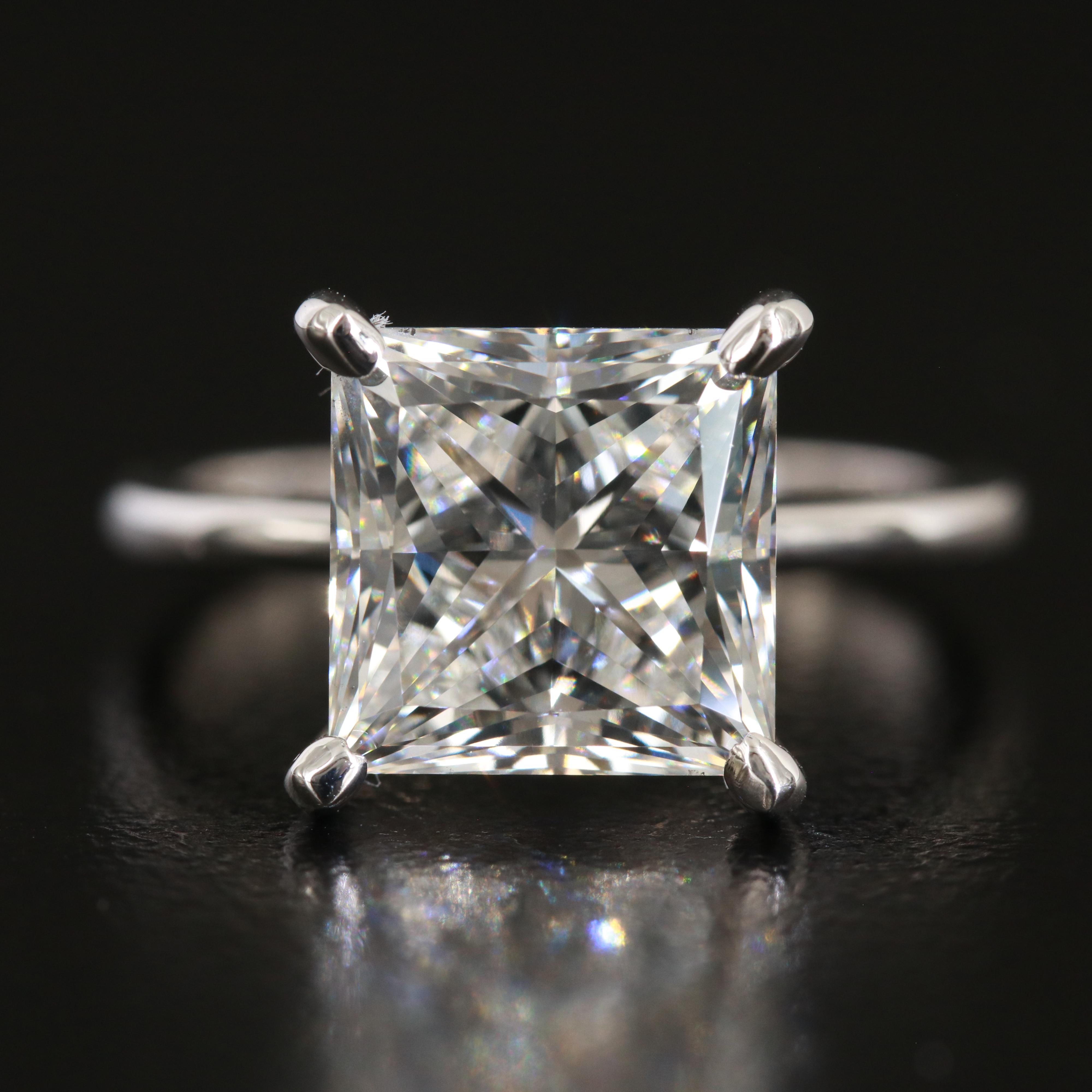 14K 5.02 CT Diamond Solitaire Ring with IGI Report