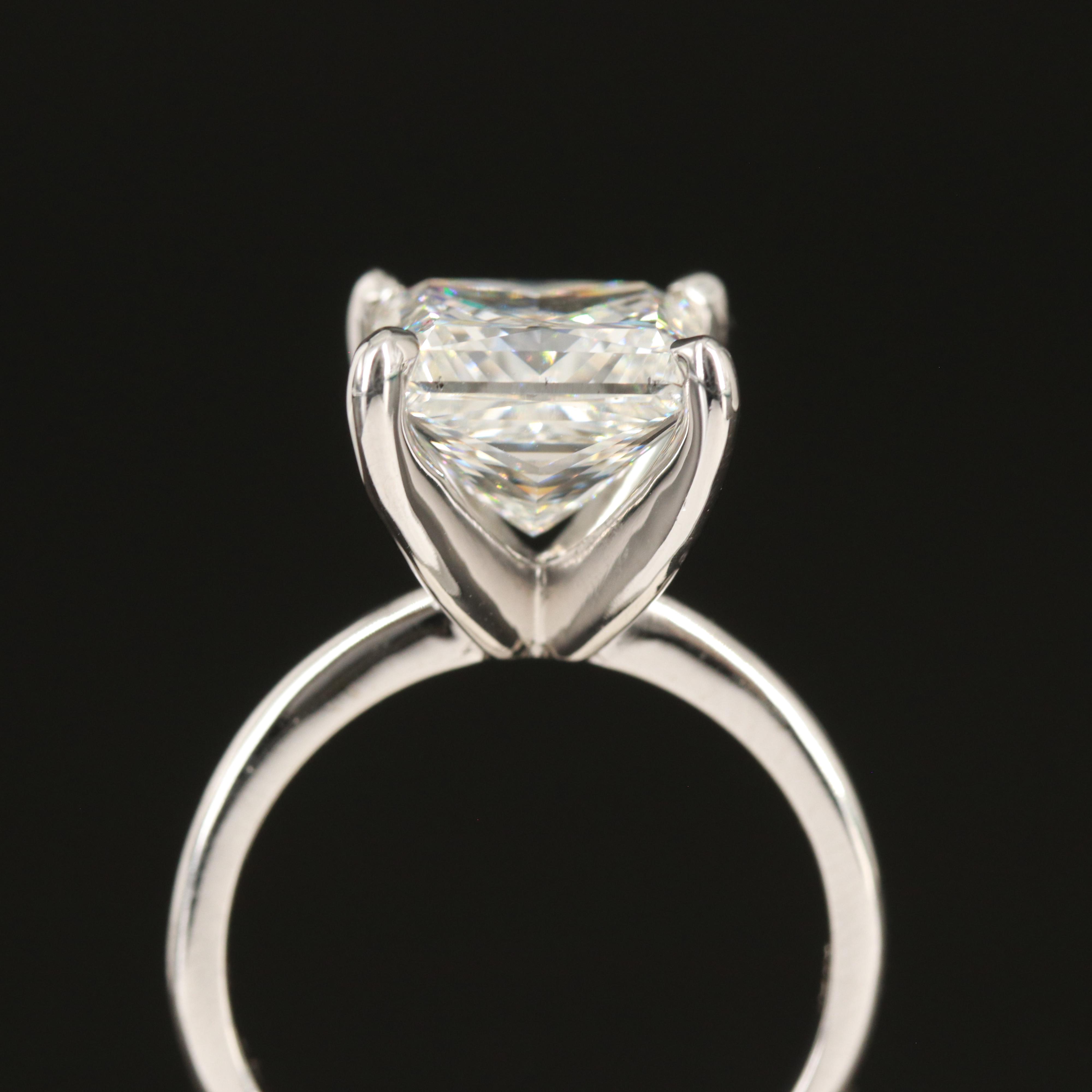 14K 5.02 CT Diamond Solitaire Ring with IGI Report