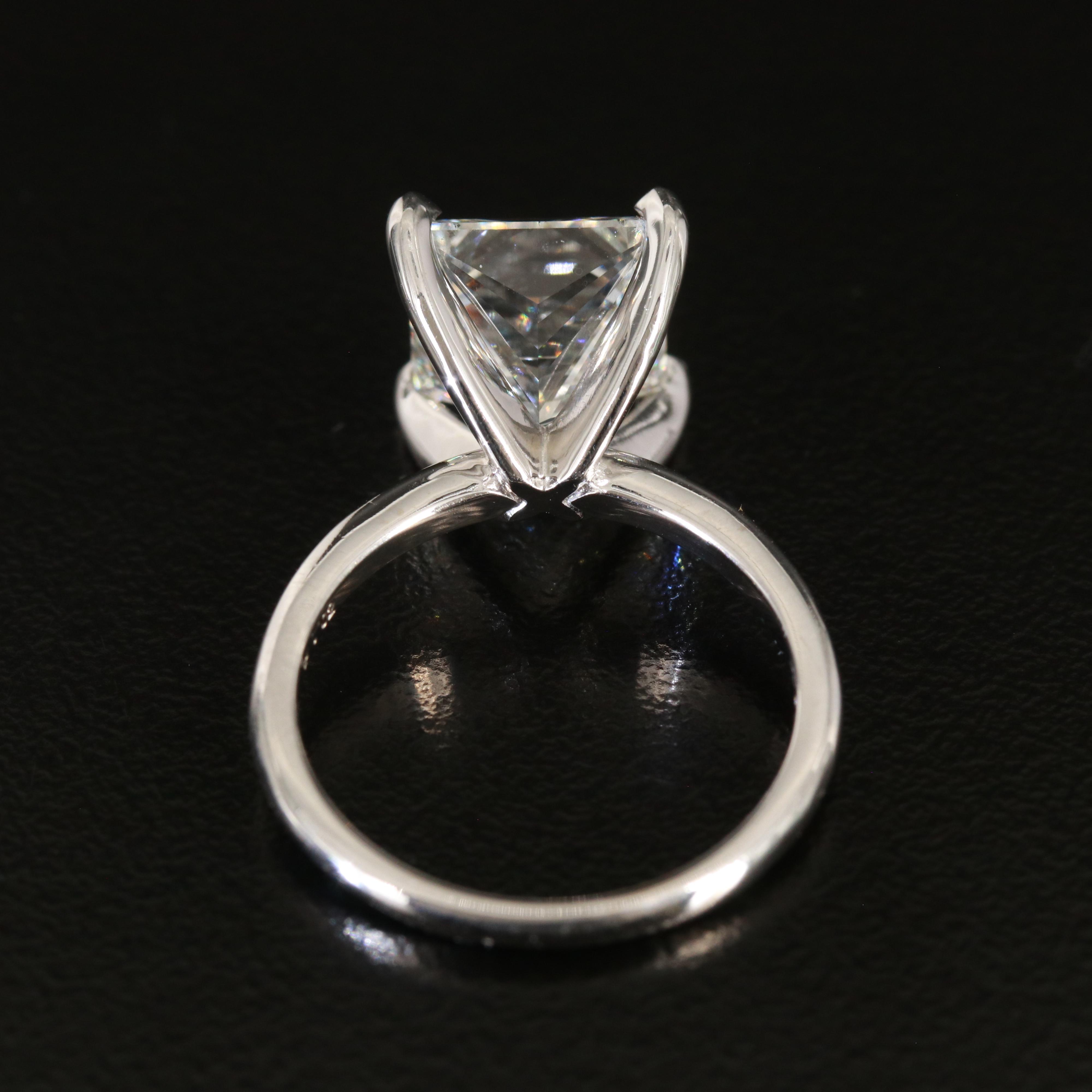 14K 5.02 CT Diamond Solitaire Ring with IGI Report