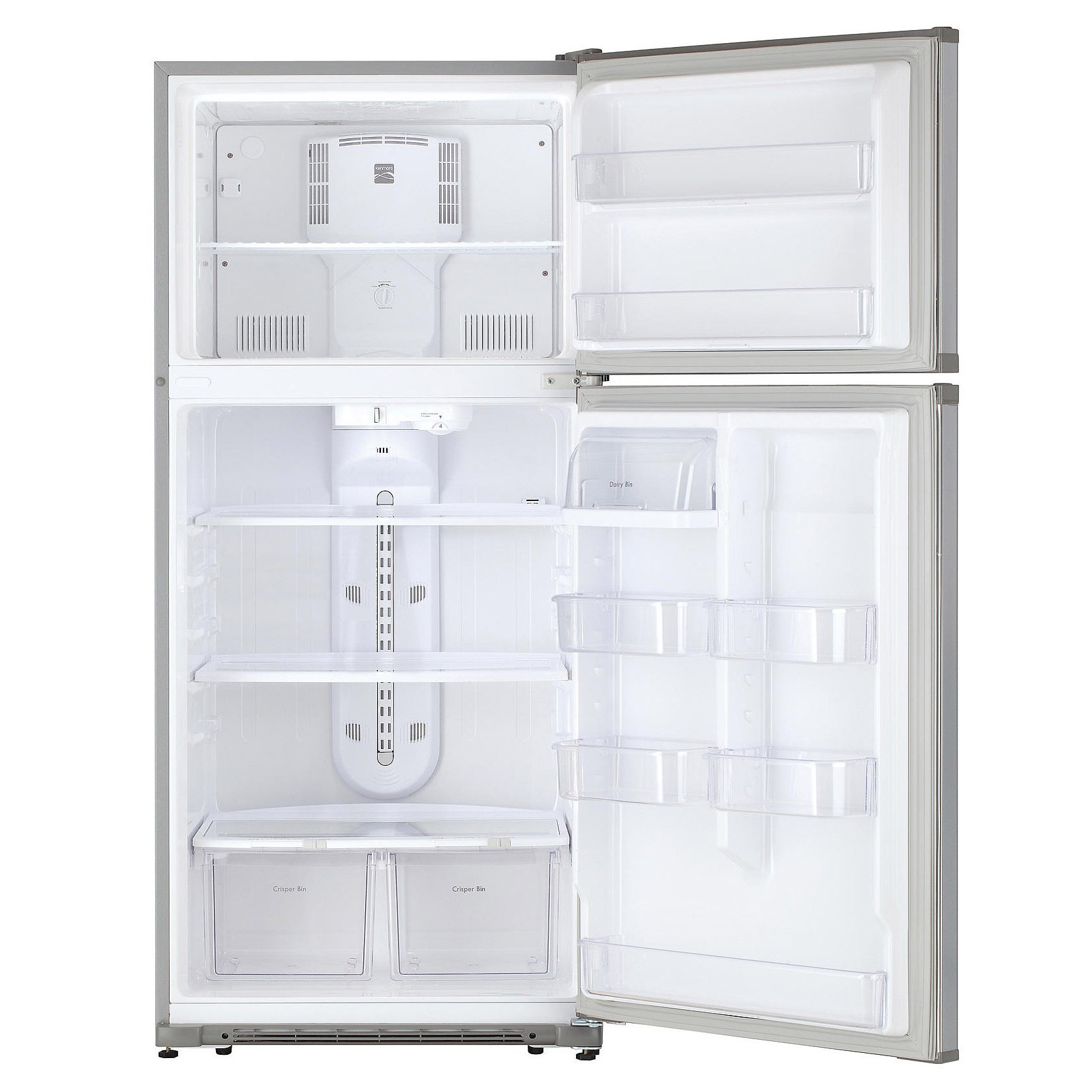 Kenmore 18 Cu. Ft. Top Freezer Refrigerator with Glass Shelves and Garage Ready