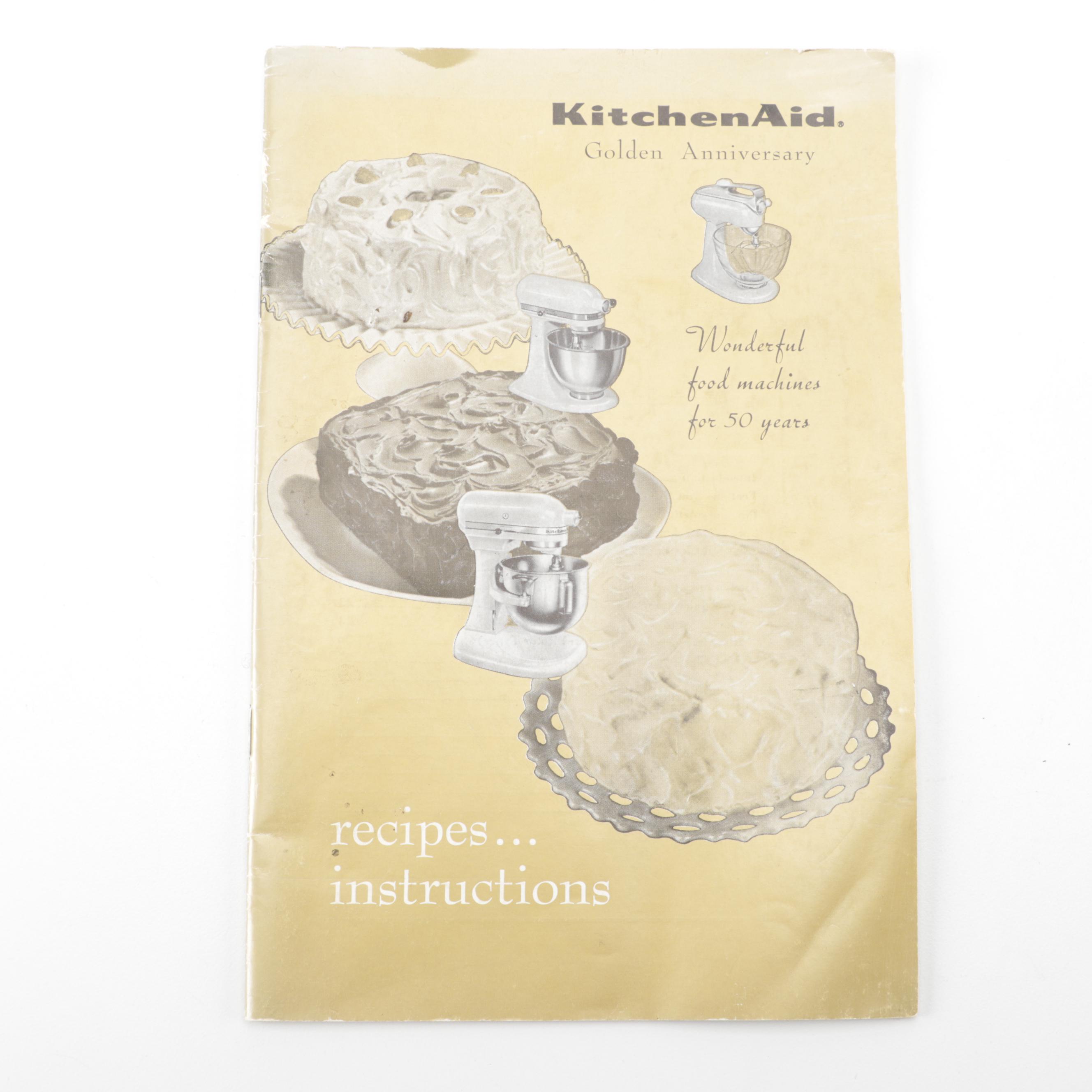 KitchenAid Model 4C Golden Anniversary Stand Mixer with Glass Bowl, 1965