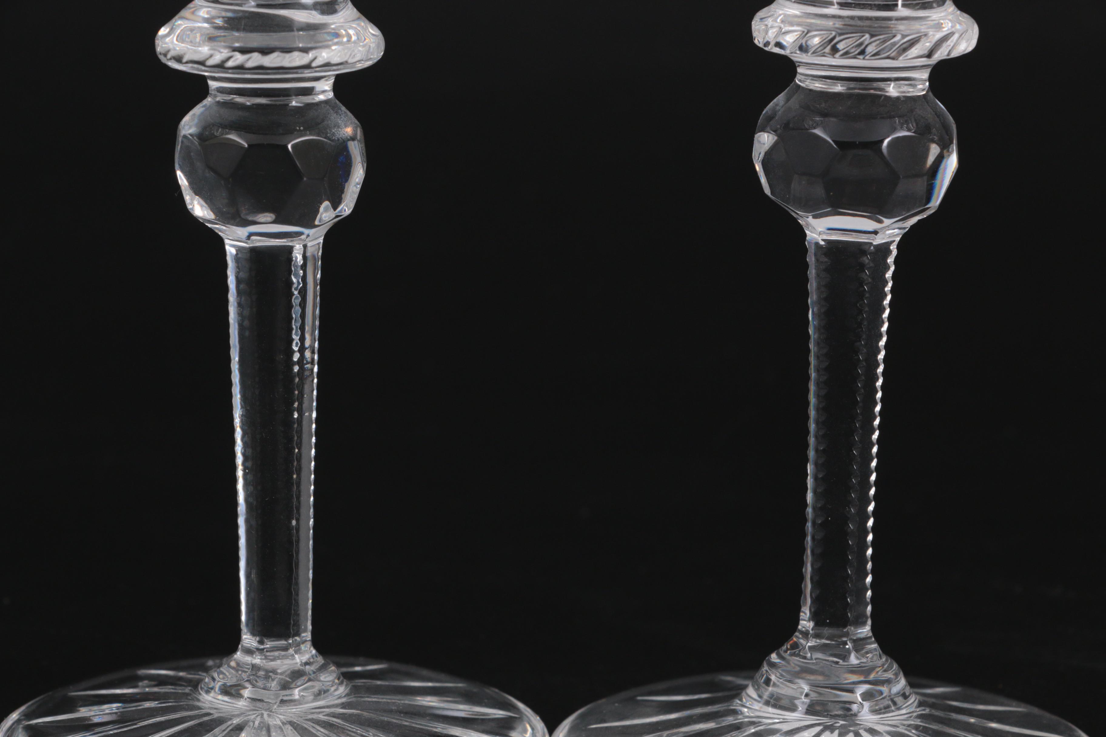 Rogaska "Jasmine" Crystal Champagne Flutes