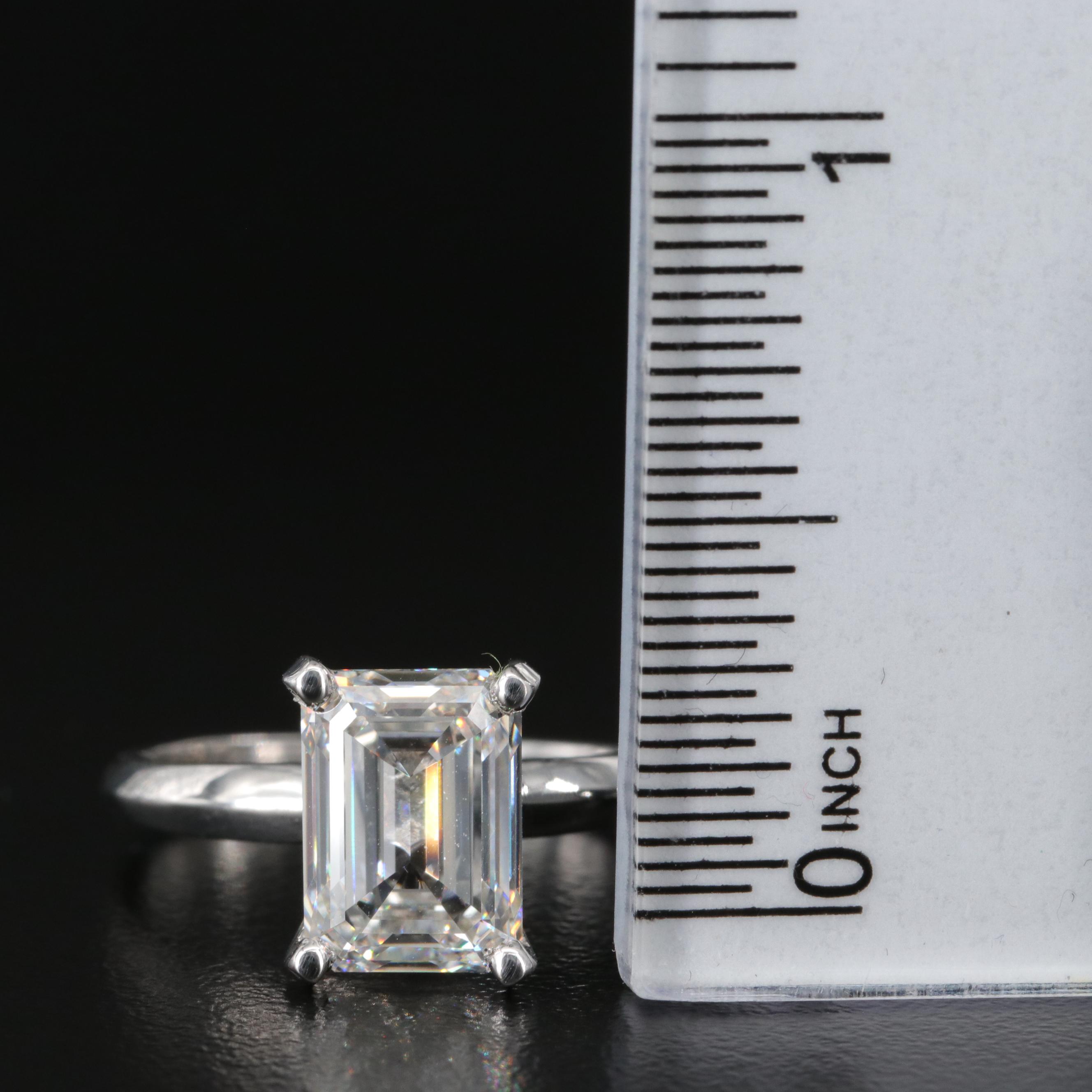 14K 3.51 CT Diamond Solitaire Ring with IGI Report