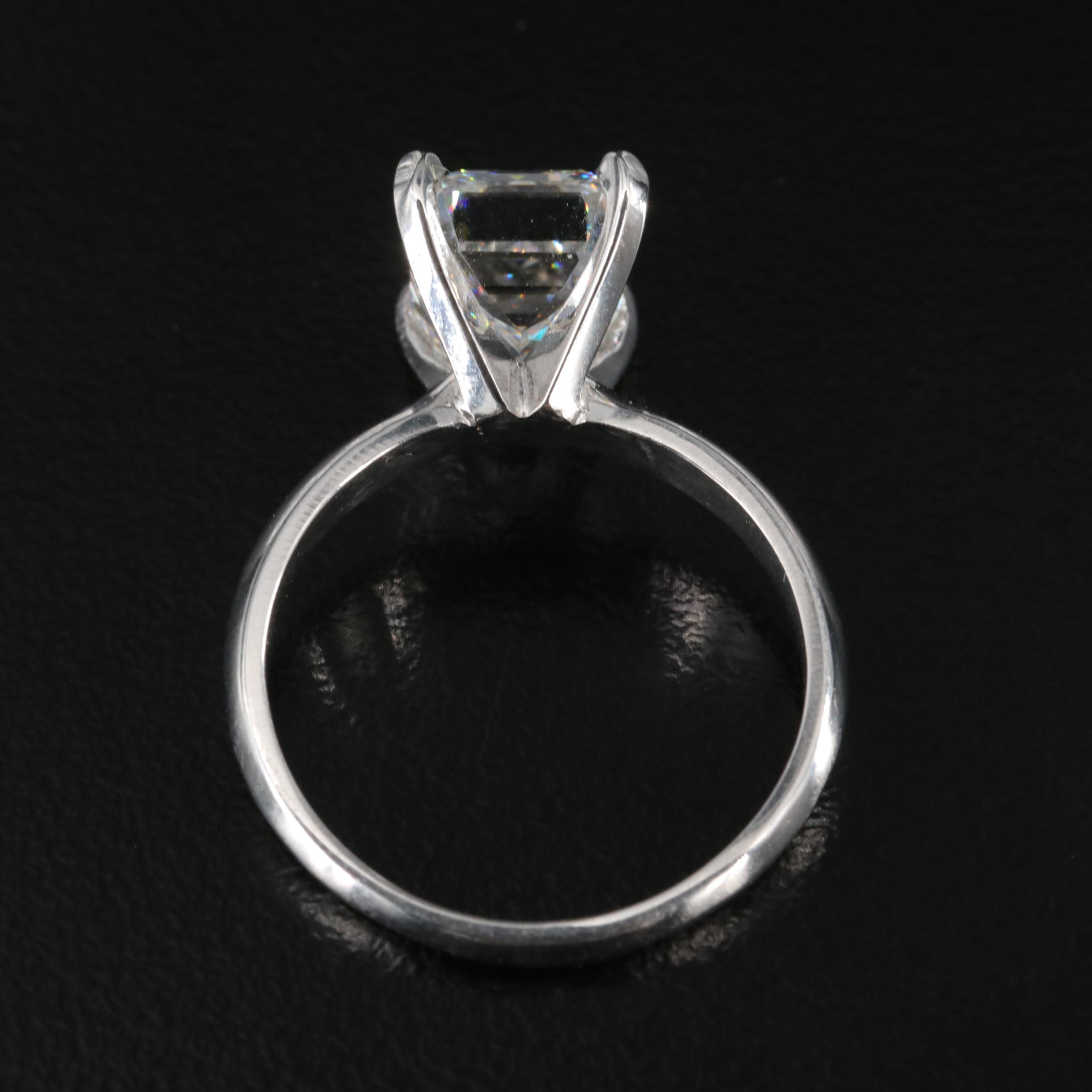 14K 3.51 CT Diamond Solitaire Ring with IGI Report