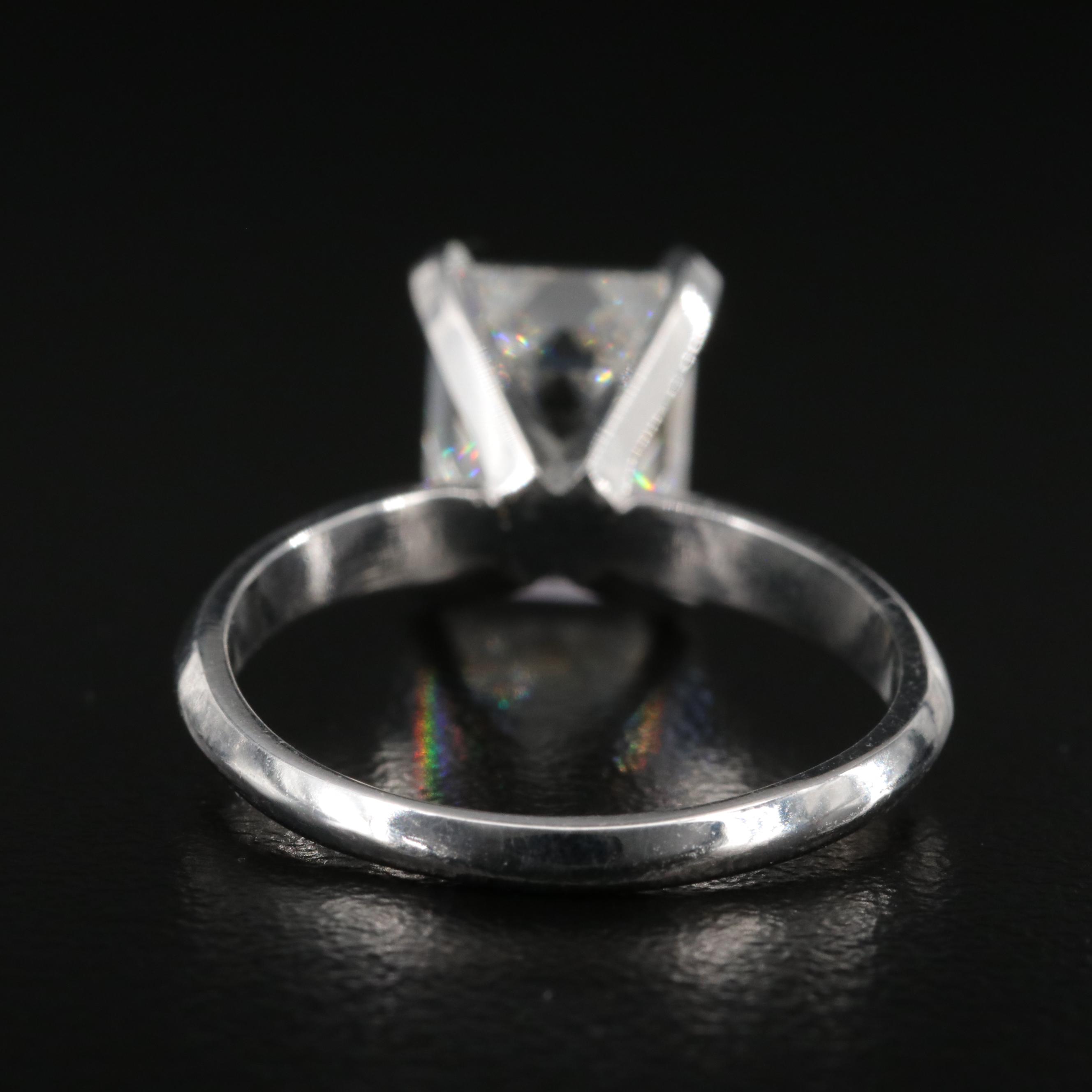 14K 3.51 CT Diamond Solitaire Ring with IGI Report