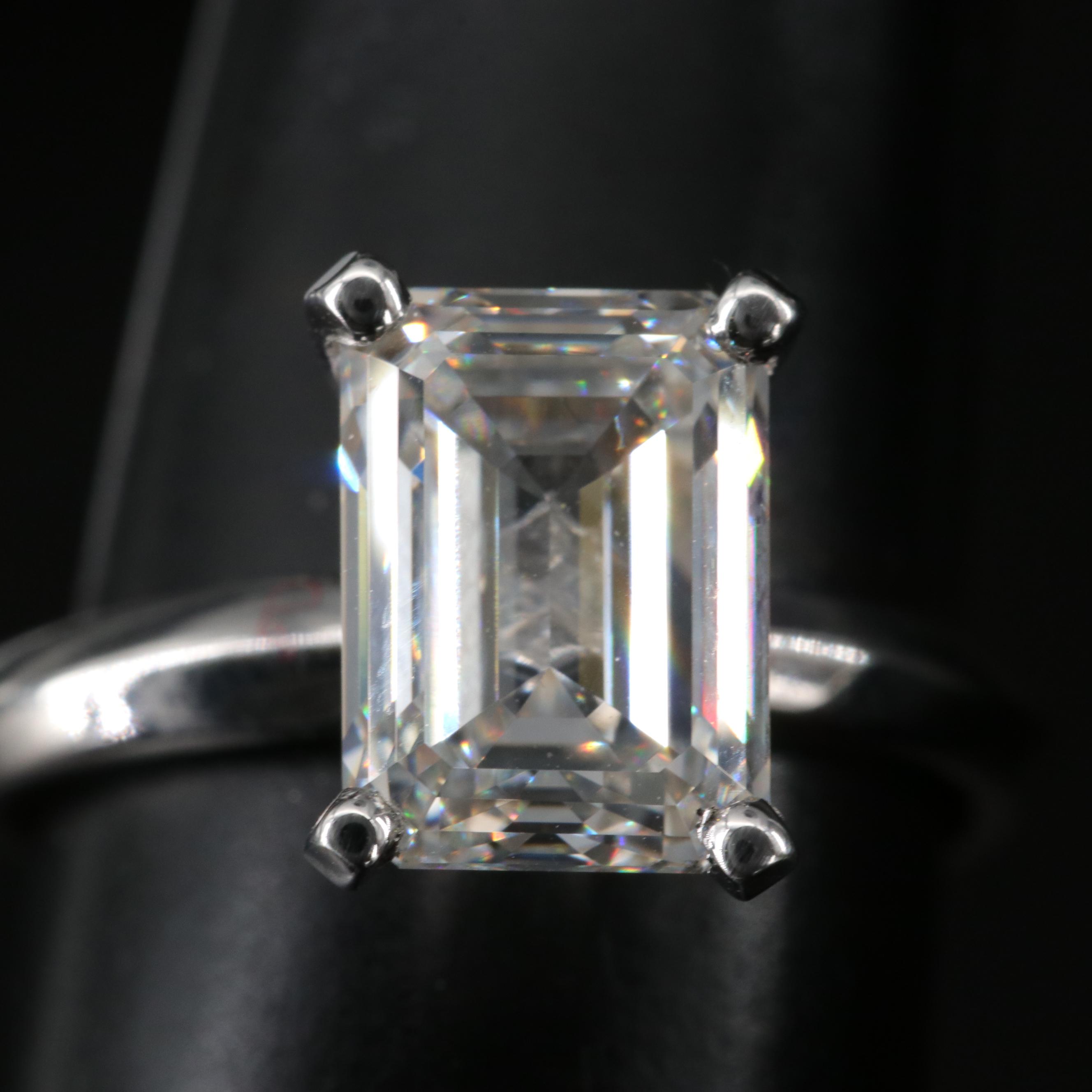 14K 3.51 CT Diamond Solitaire Ring with IGI Report