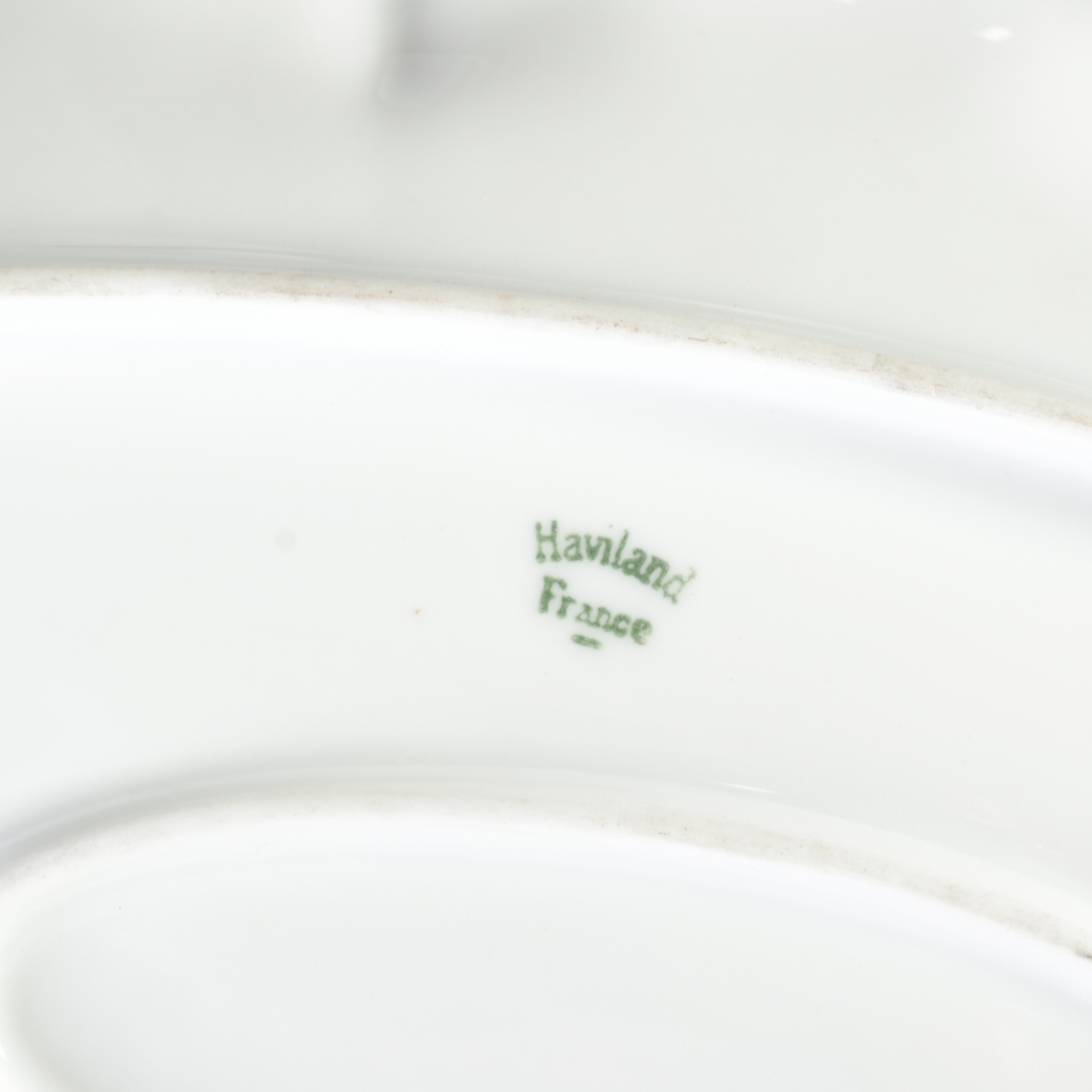 Haviland France Porcelain Gold Rimmed Monogrammed Tableware