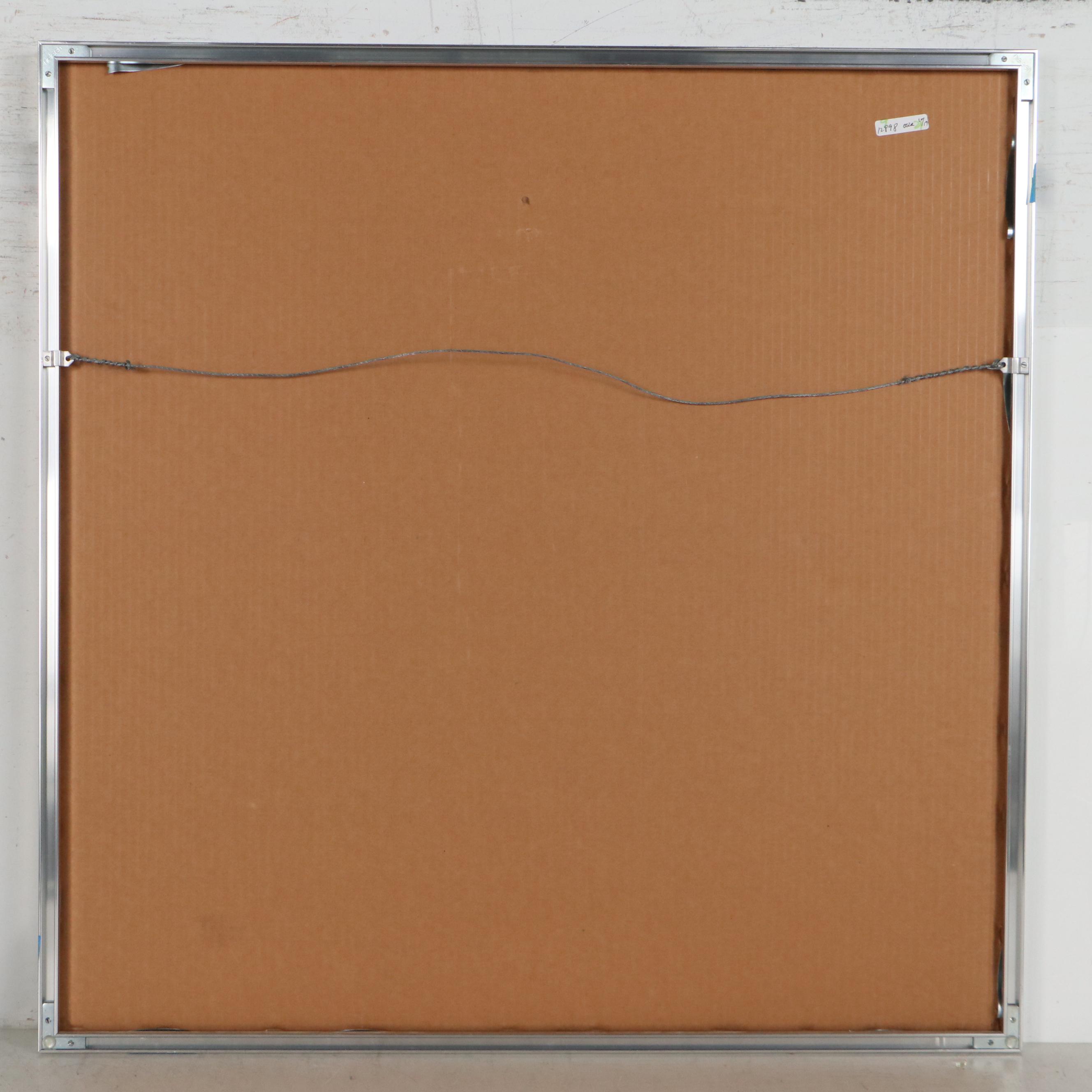 Victor Vasarely Op Art Serigraph "Okta - Rouge," 1974