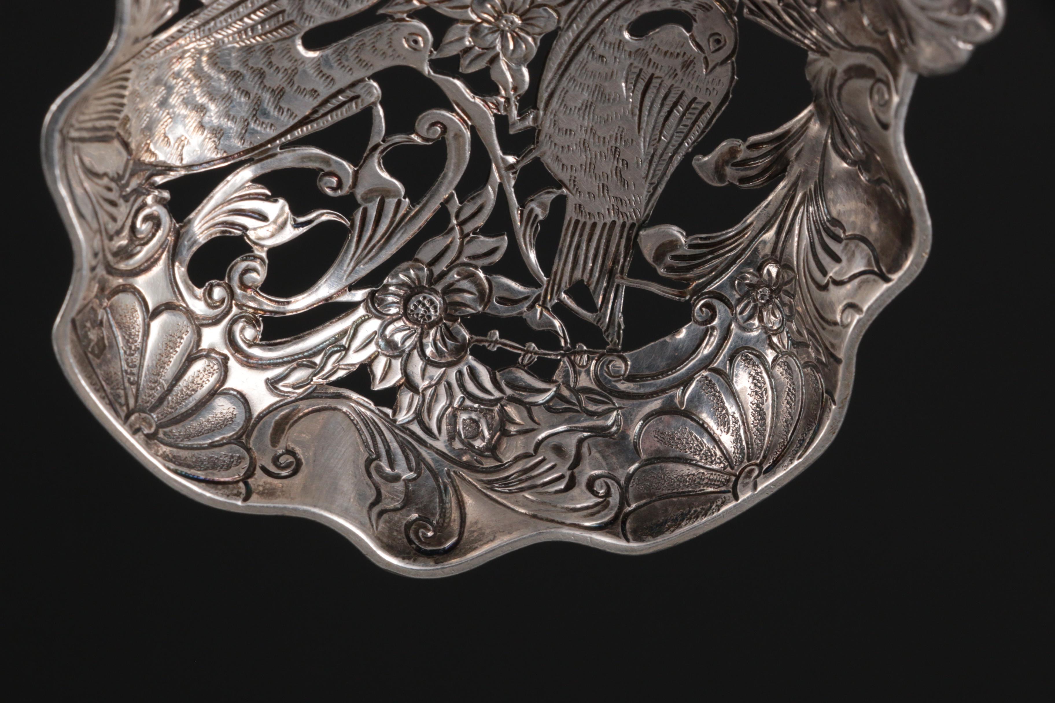 American Sterling Spoons and Ladle with Dutch 833 Silver Bonbon Spoon and More