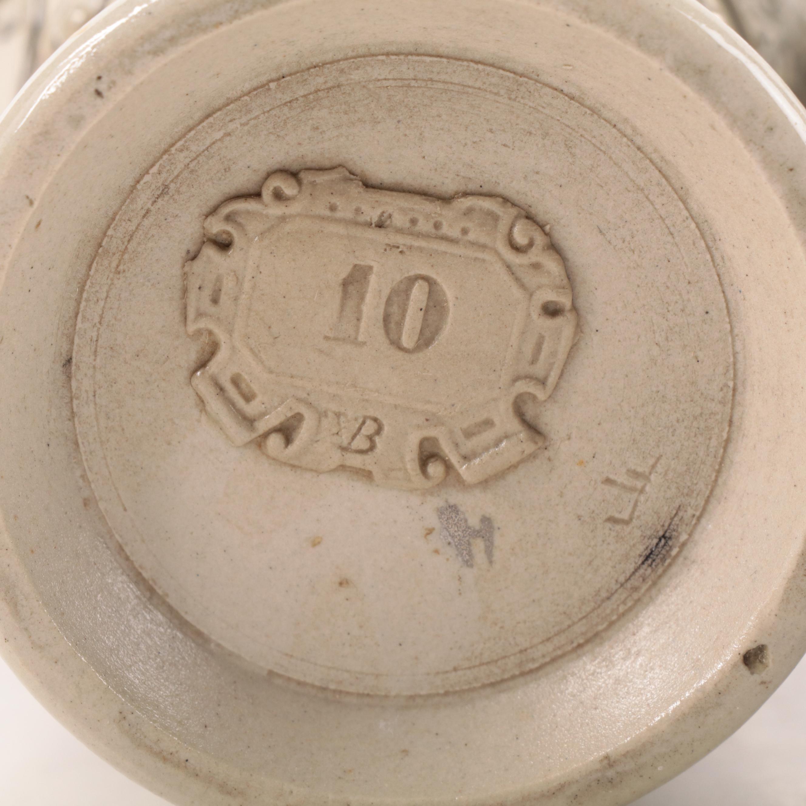 Villeroy & Boch Mettlach Silver Luster Stoneware Vases and Tableware