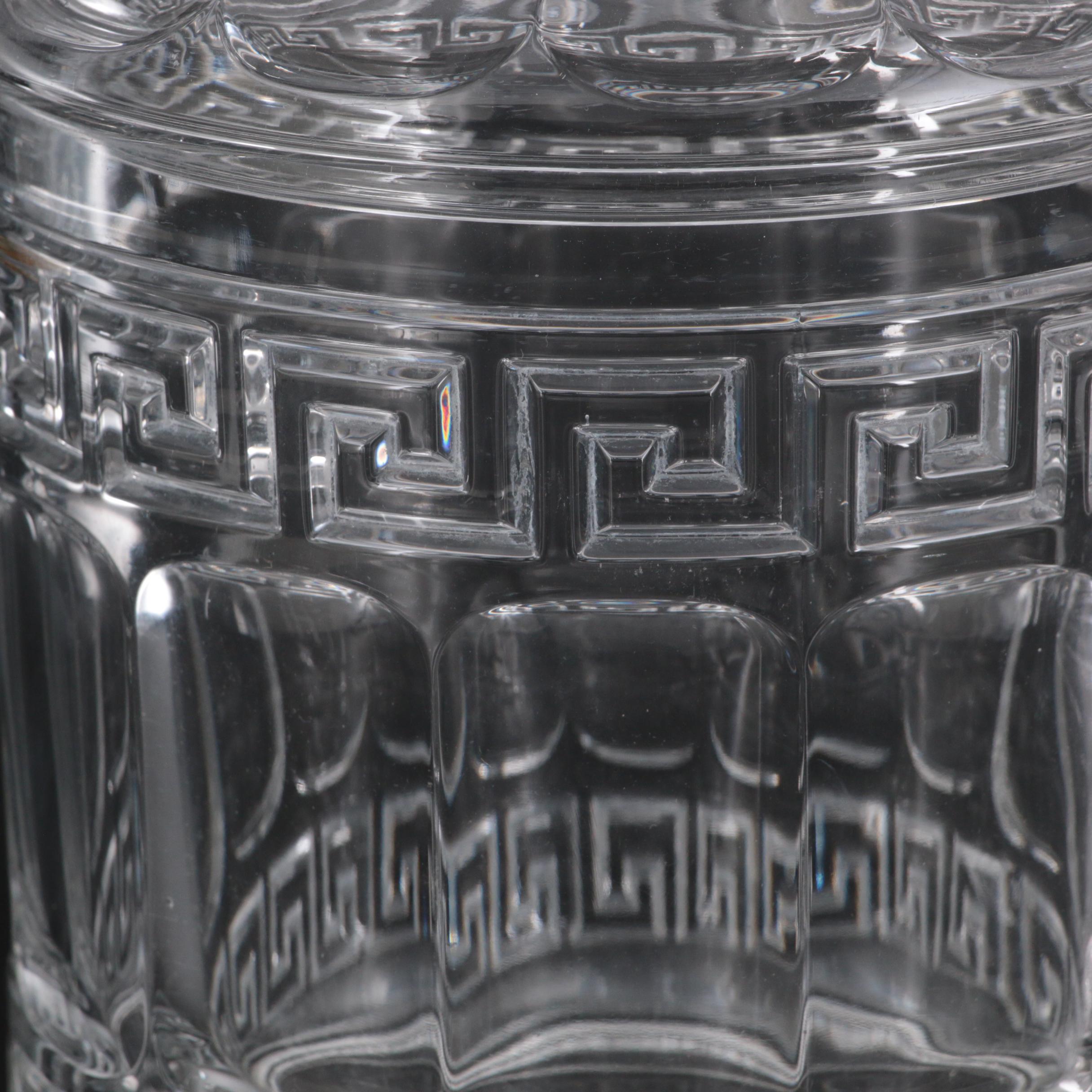 Heisey "Greek Key" Fruit and Other Lidded Jar, Early 20th Century