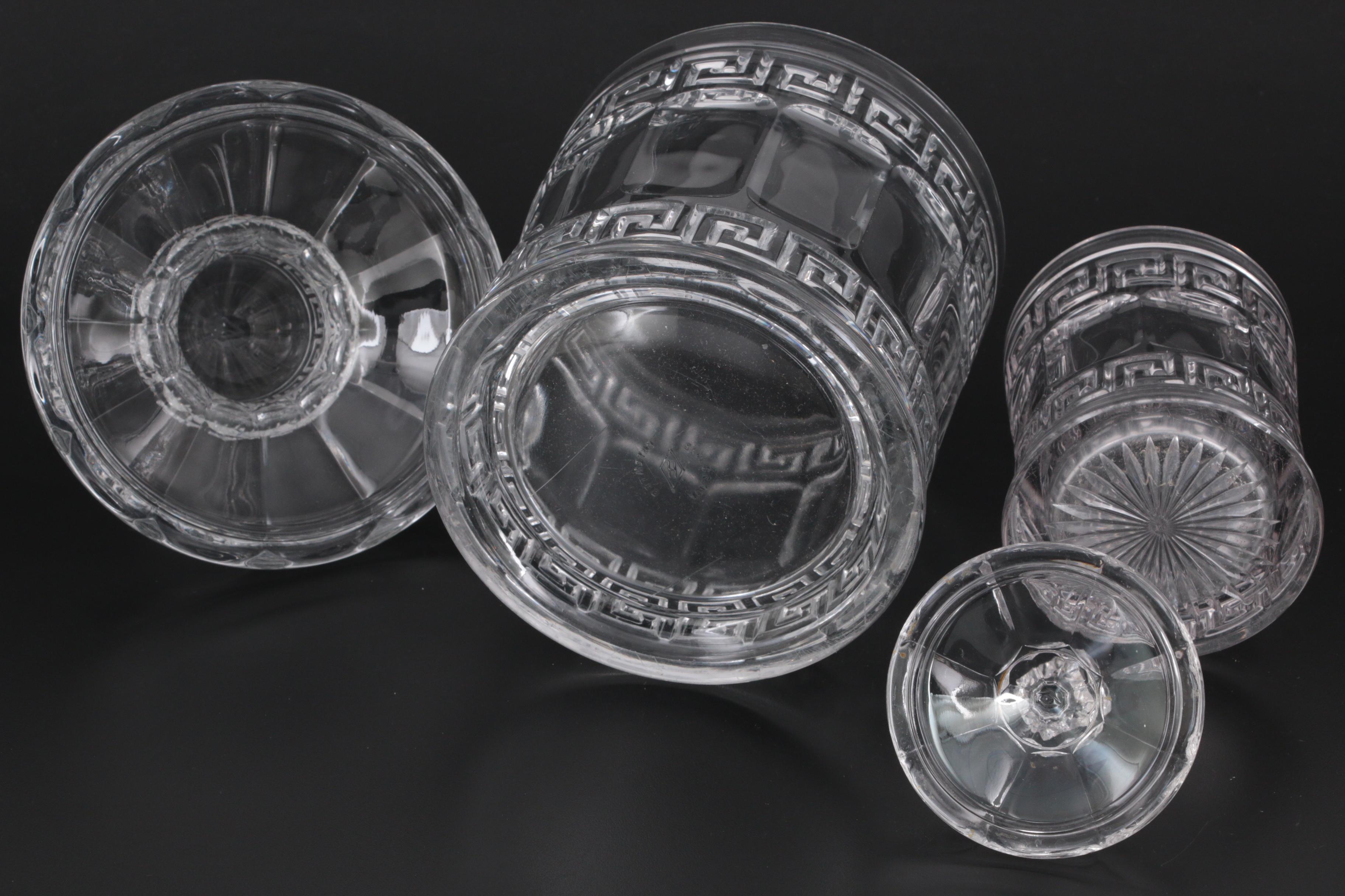 Heisey "Greek Key" Fruit and Other Lidded Jar, Early 20th Century