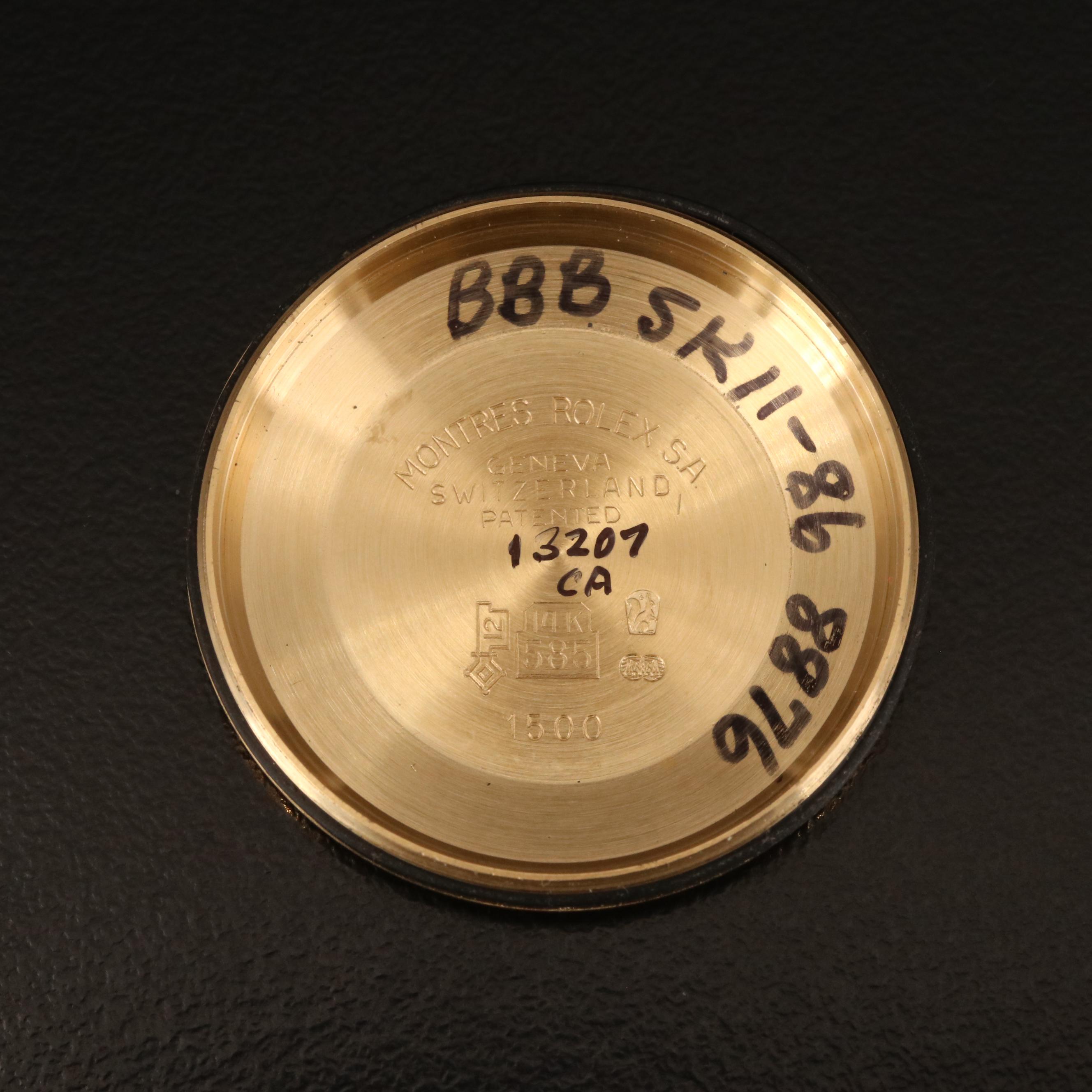 1977 Rolex Date Diamond Dial 14K Watch