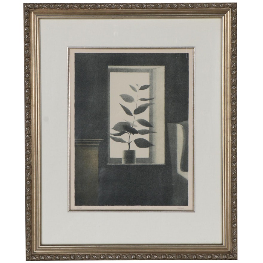 Robert Kipniss Lithograph "Murie's Window," 1977