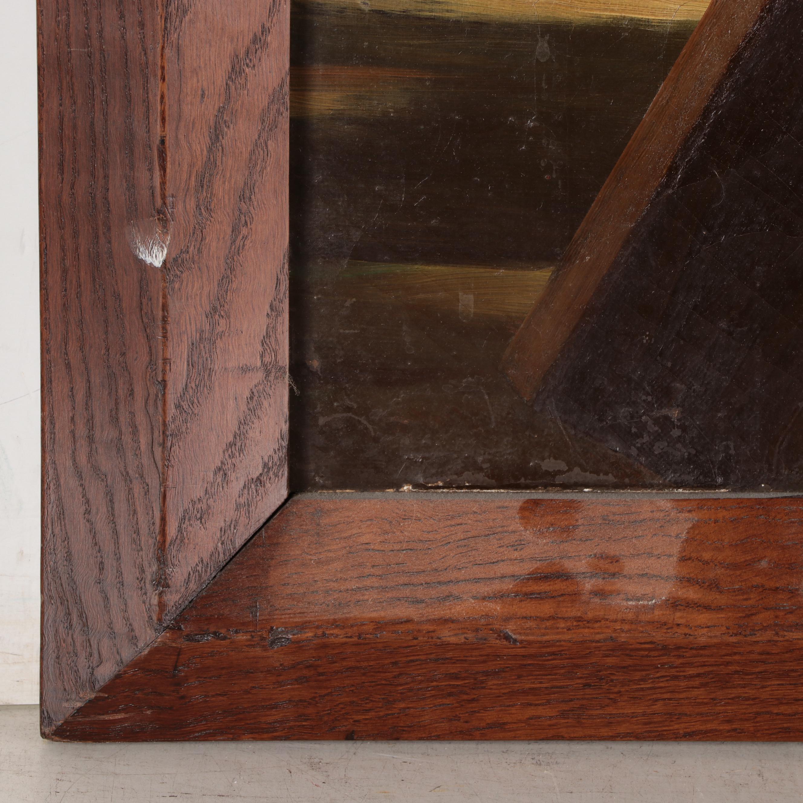 Oil Painting of Fifth Station of the Cross, Early 20th Century