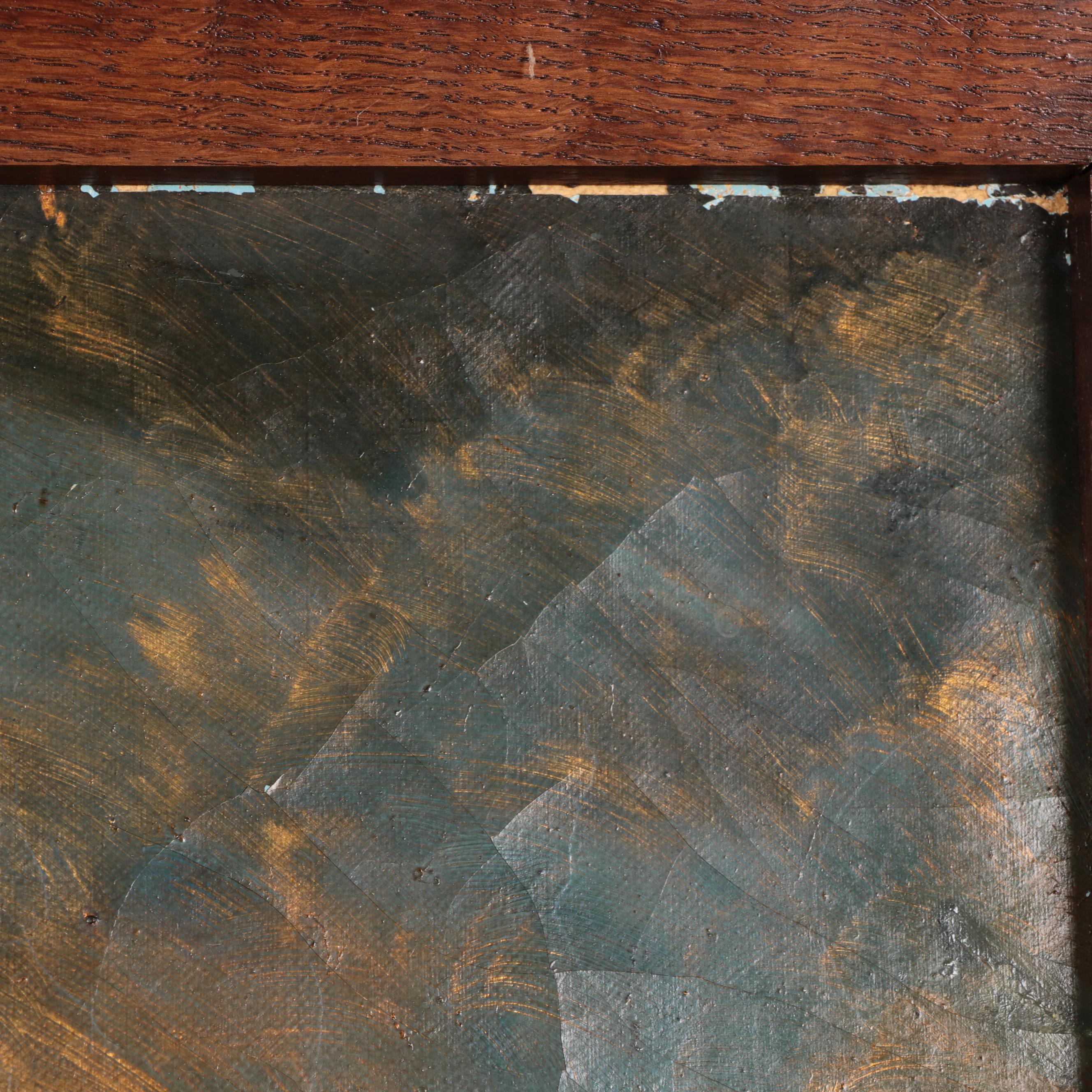 Oil Painting of Fifth Station of the Cross, Early 20th Century