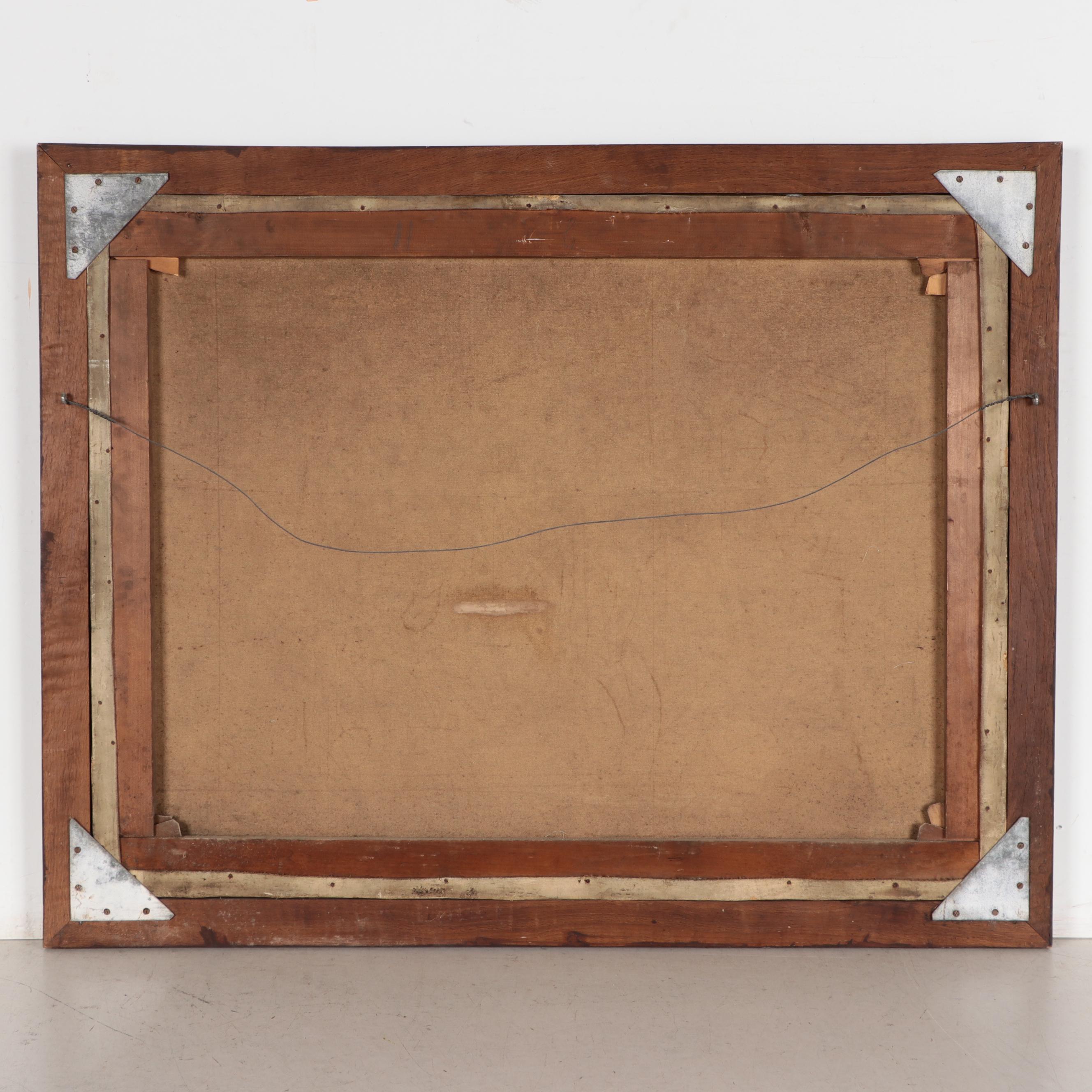 Oil Painting of Fifth Station of the Cross, Early 20th Century