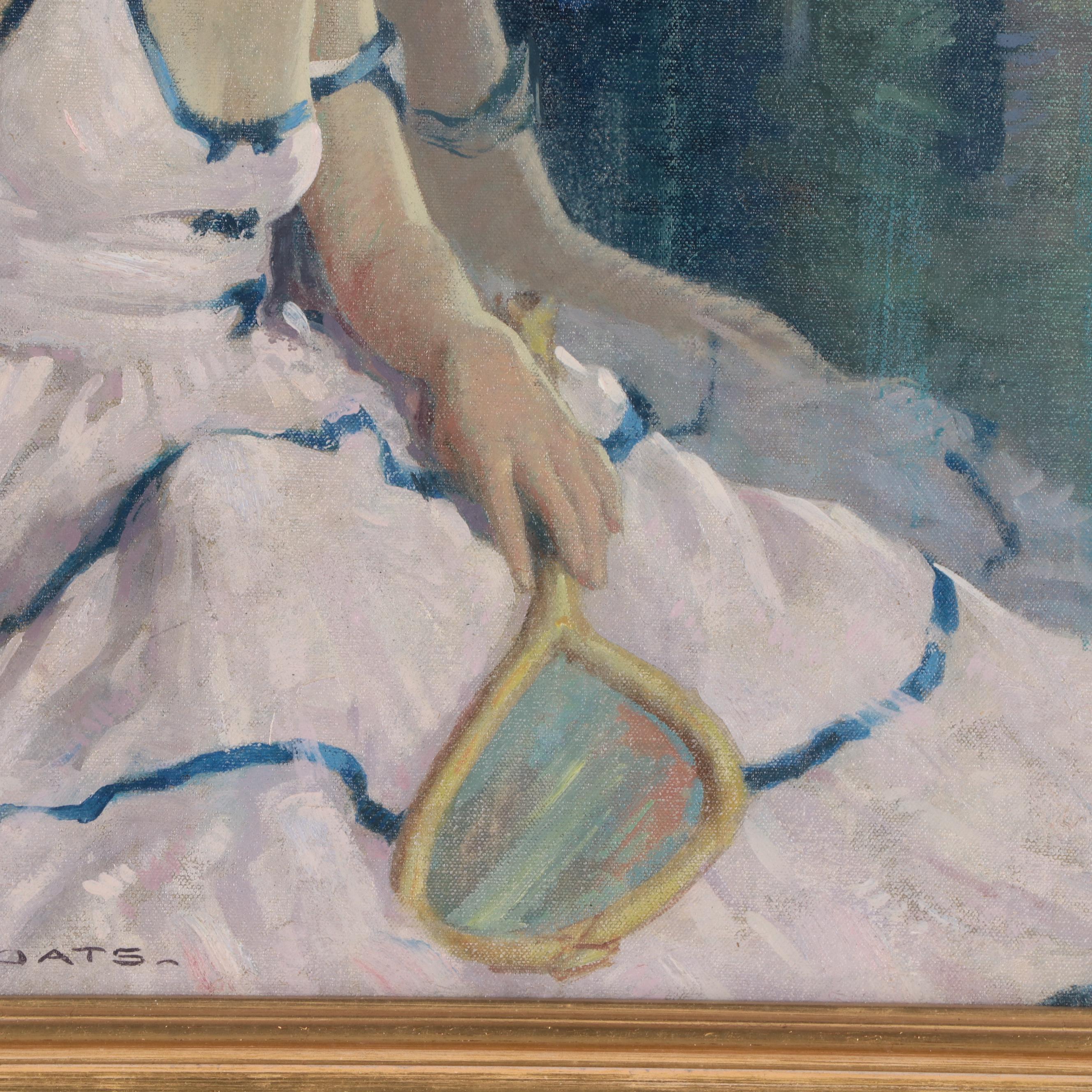 Randolph Coats Figurative Oil Painting of Young Woman