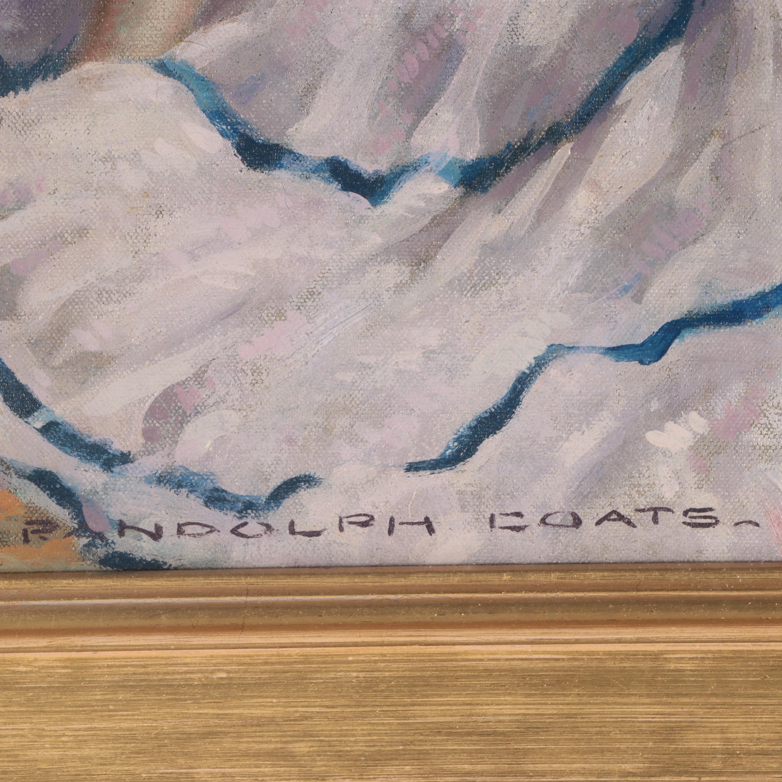 Randolph Coats Figurative Oil Painting of Young Woman