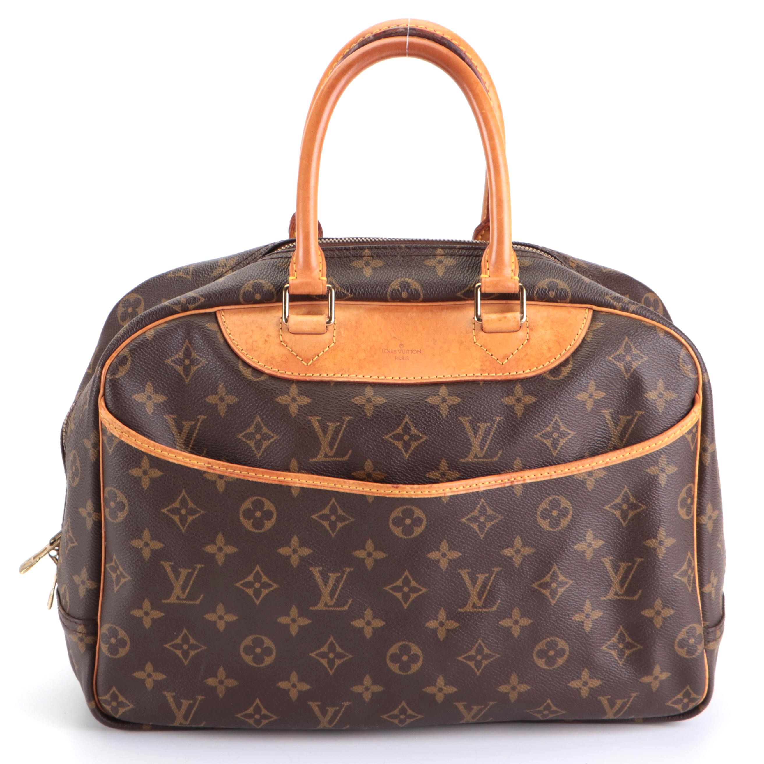 Louis Vuitton Deauville Travel Bag in Monogram Canvas and Vachetta Leather