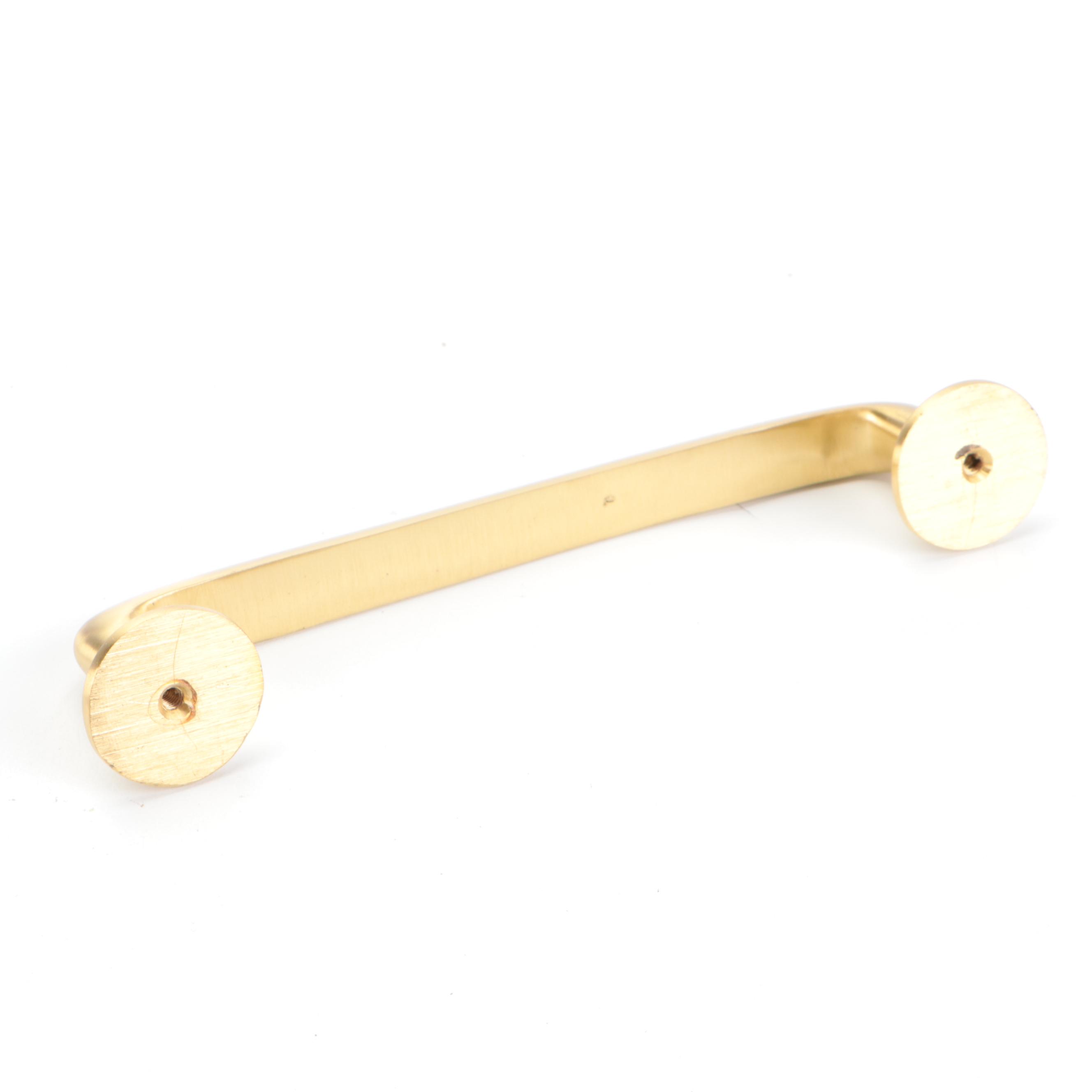 6'' Solid Brass Cabinet Pulls in Satin Brass Finish