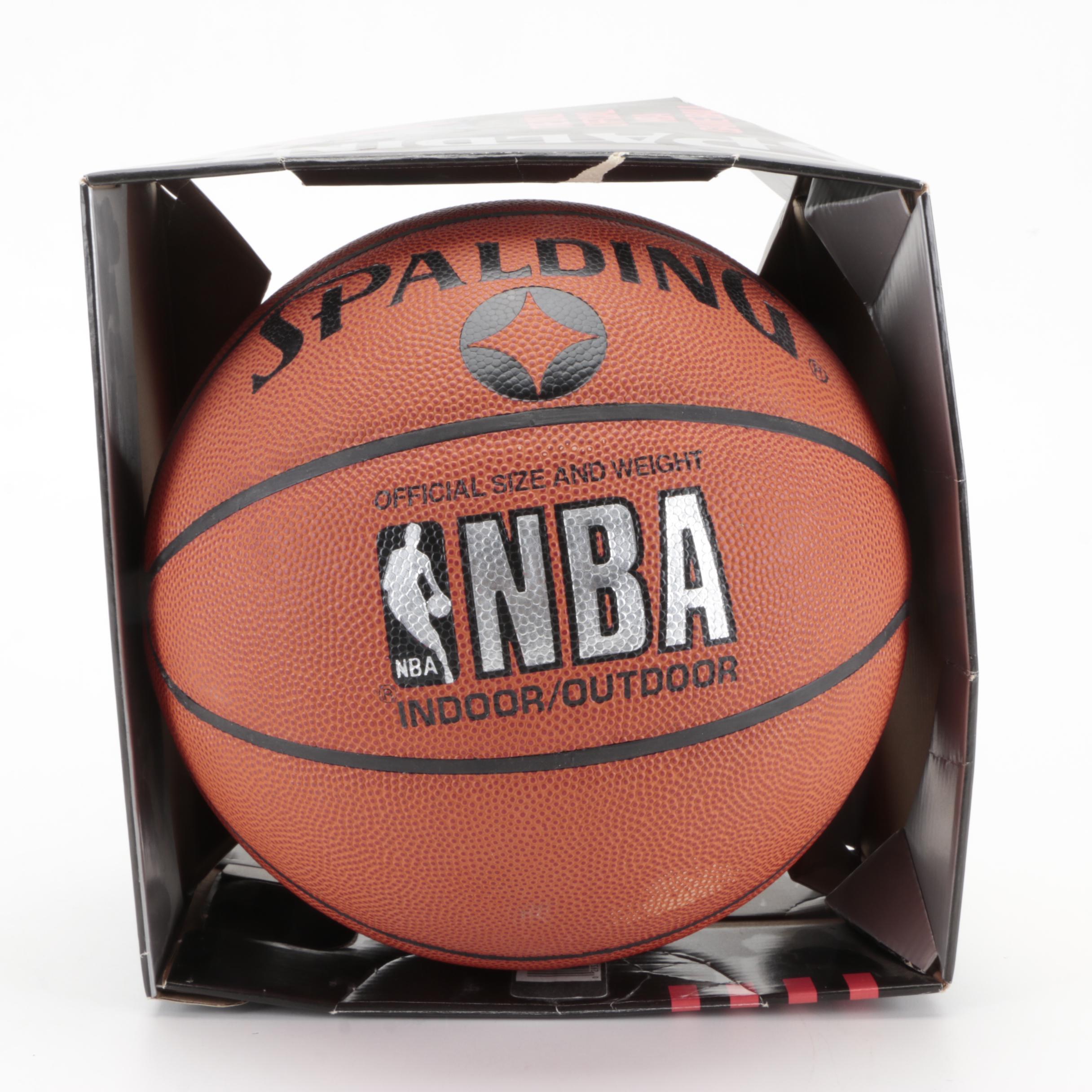 Kareem Abdul-Jabbar Signed Spalding NBA Model Basketball, Visual COA