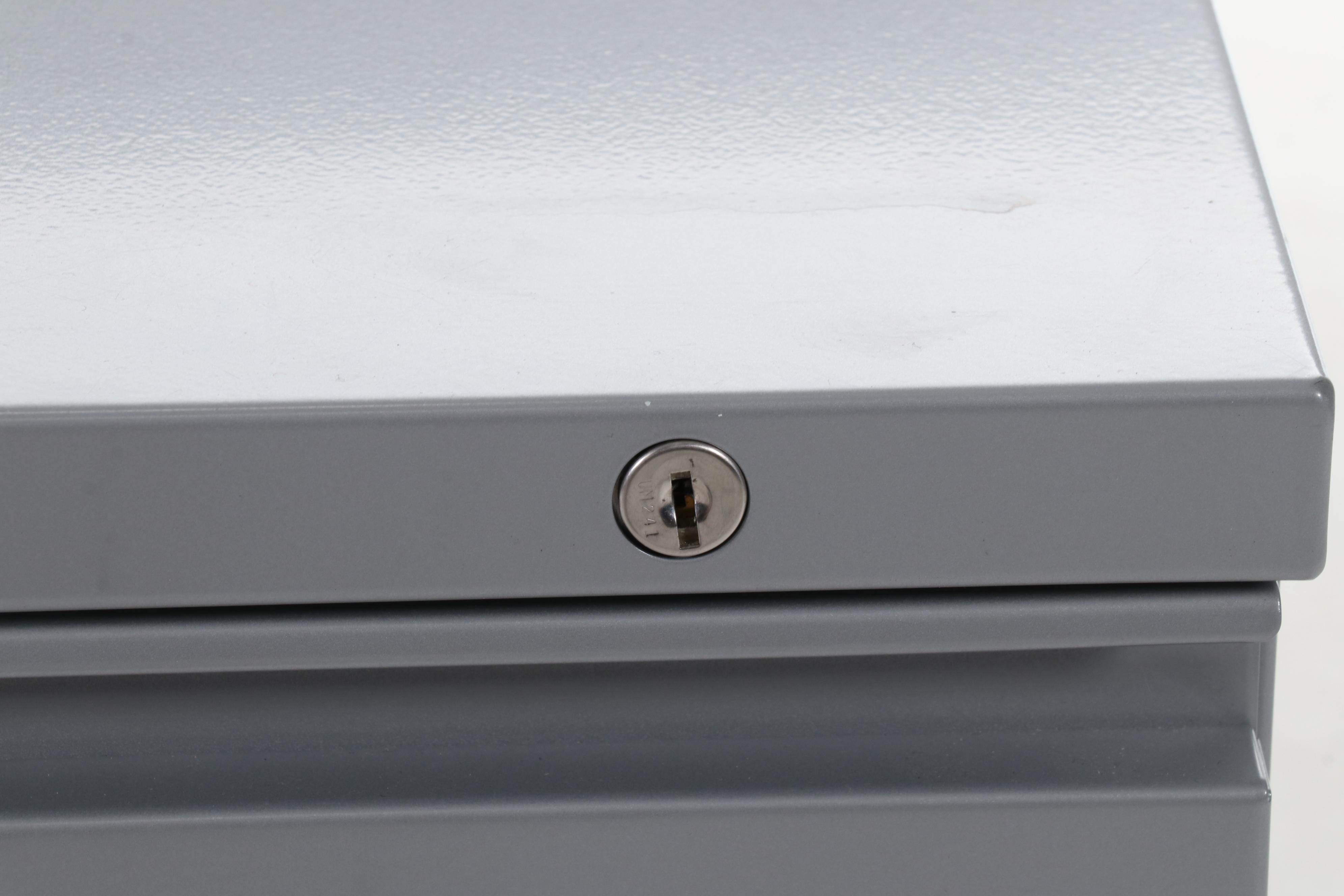 Herman Miller Stainless Steel Two-Drawer Lateral File Cabinet