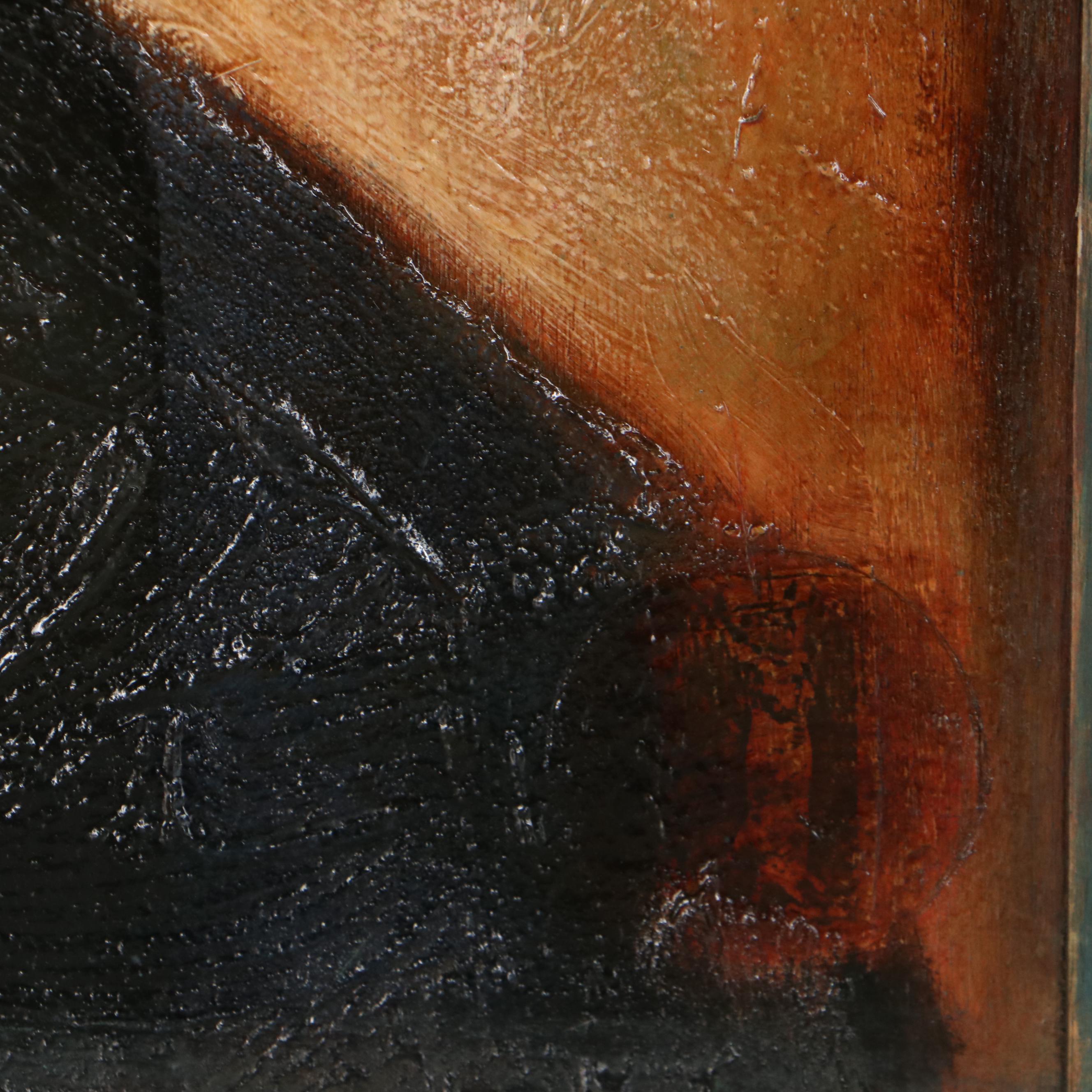 Joseph Daniel Fiedler Oil Painting "Snakeman," 21st Century