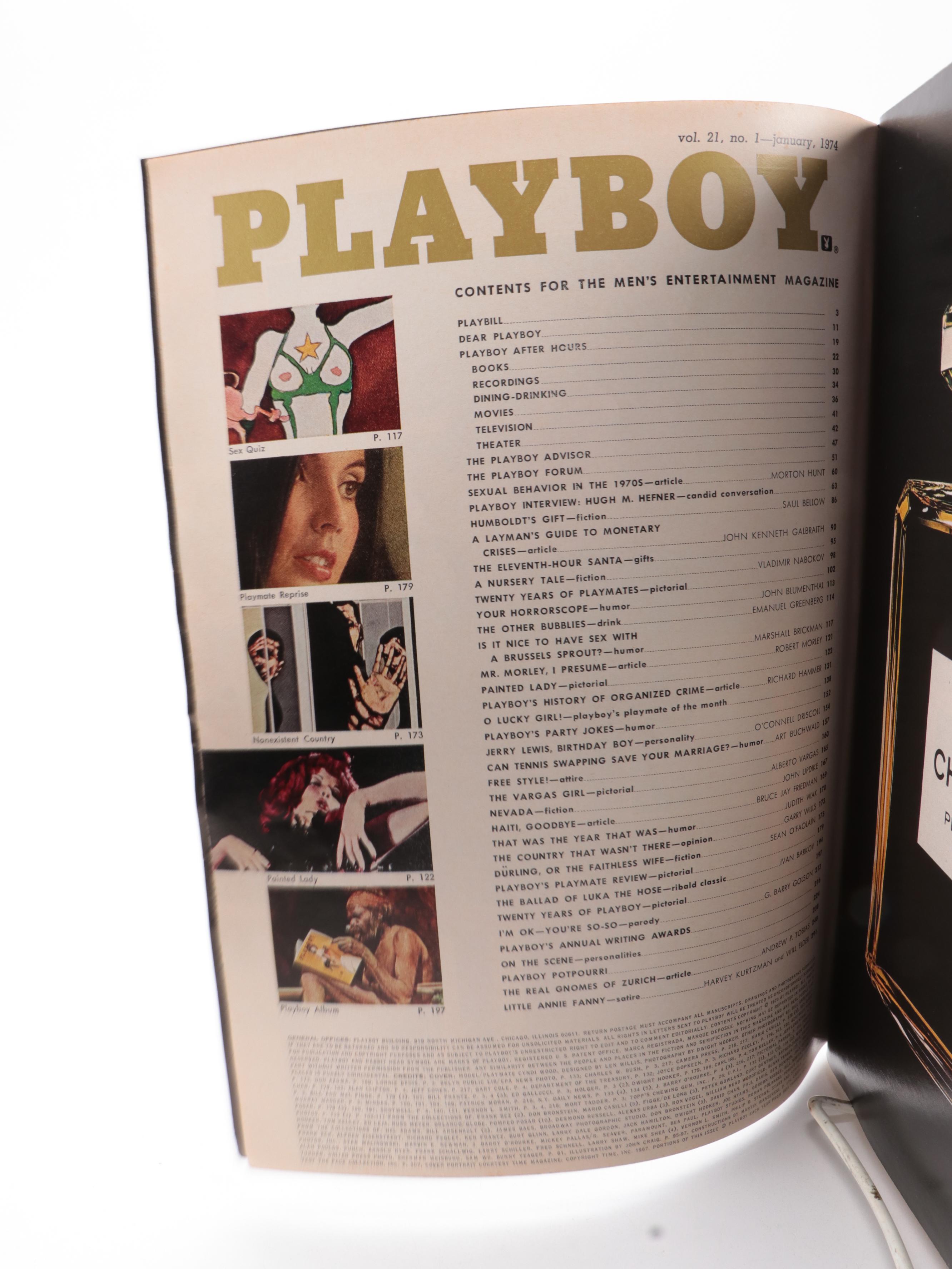 Playboy "20th Anniversary Issue" Magazine, January 1974