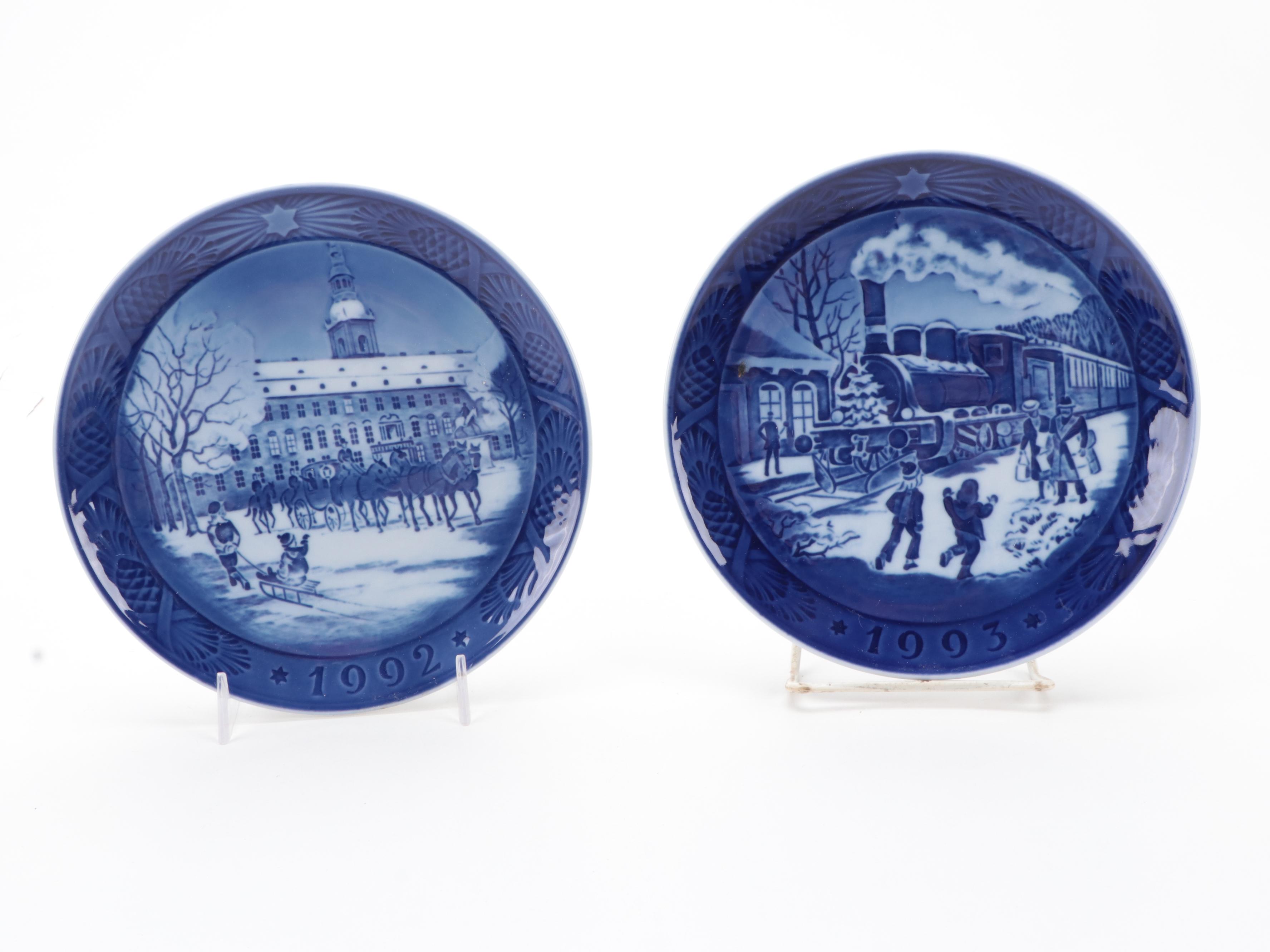 Royal Copenhagen "Annual Christmas" Porcelain Plates, 1990–1994