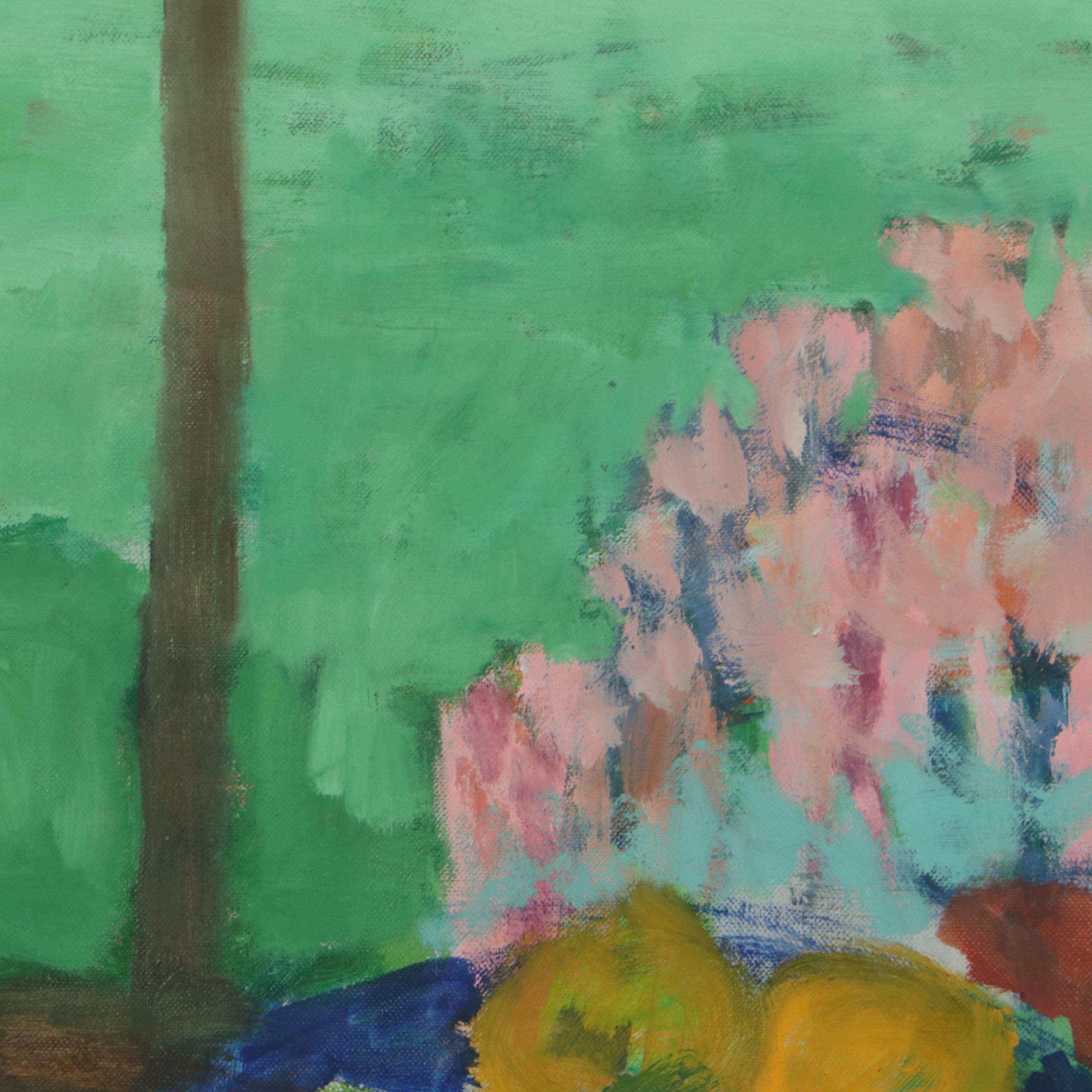 Robert Lewis Lahotan Oil Painting "Still Life with Oxalis"