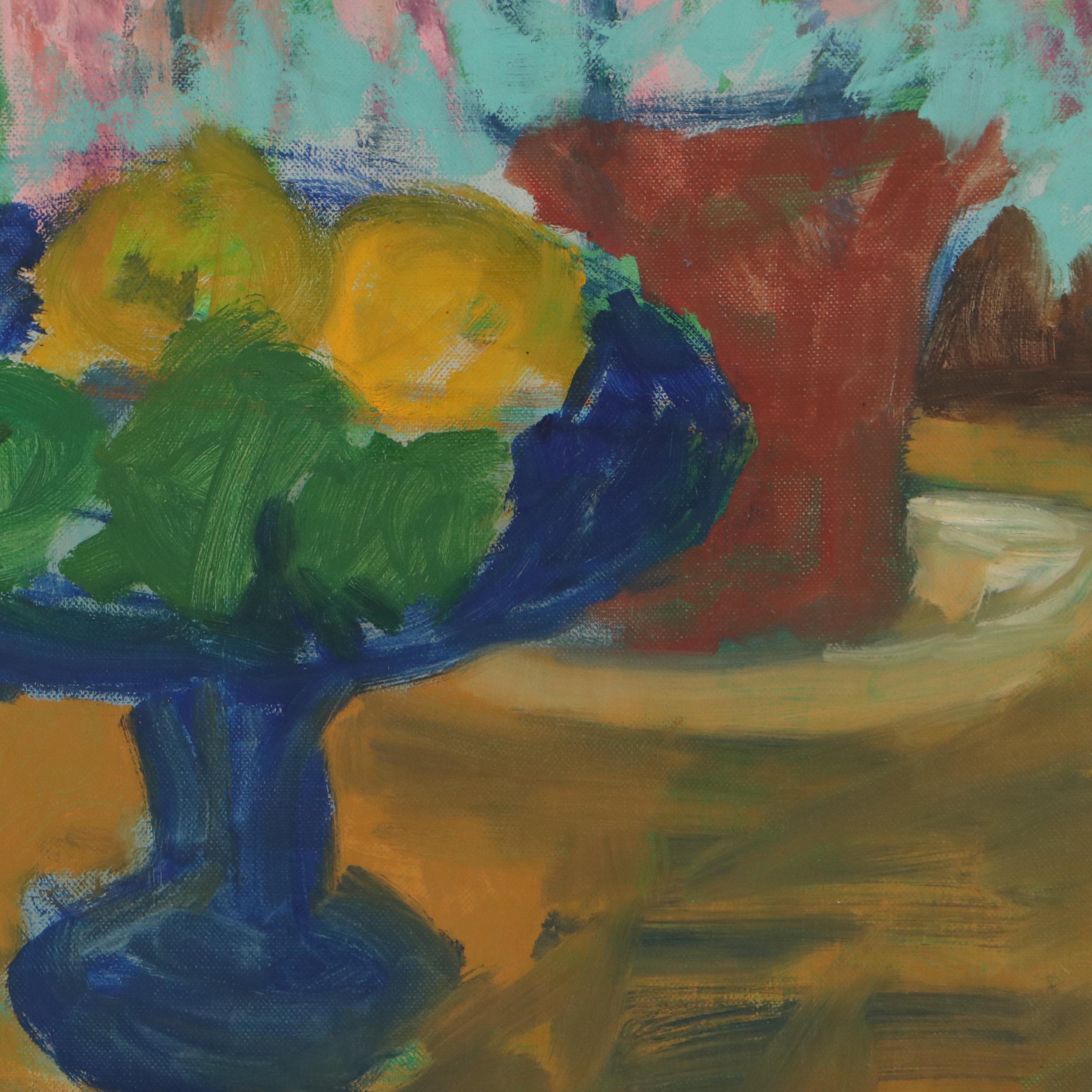 Robert Lewis Lahotan Oil Painting "Still Life with Oxalis"