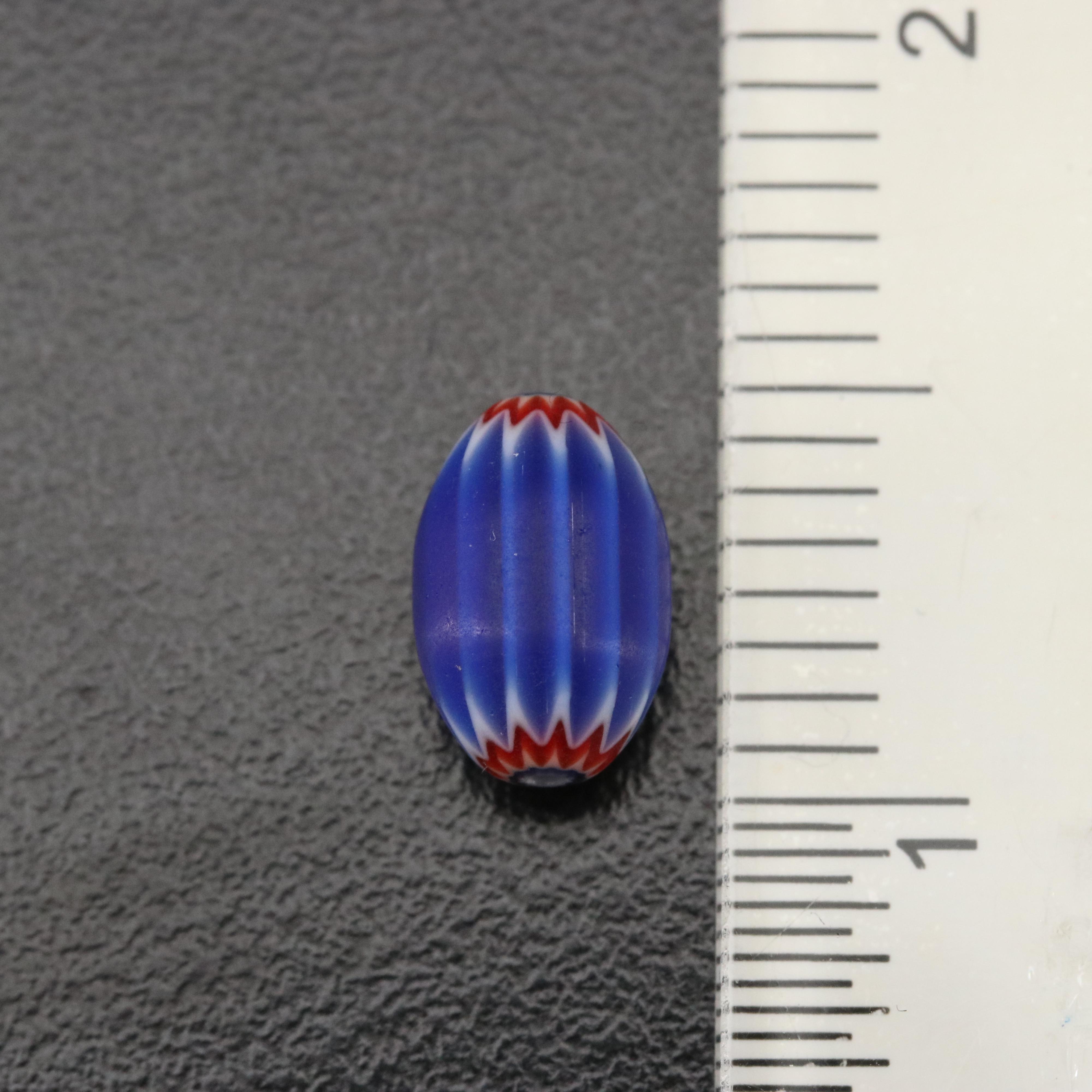 Loose 6 Layer Trade Glass Chevron Beads