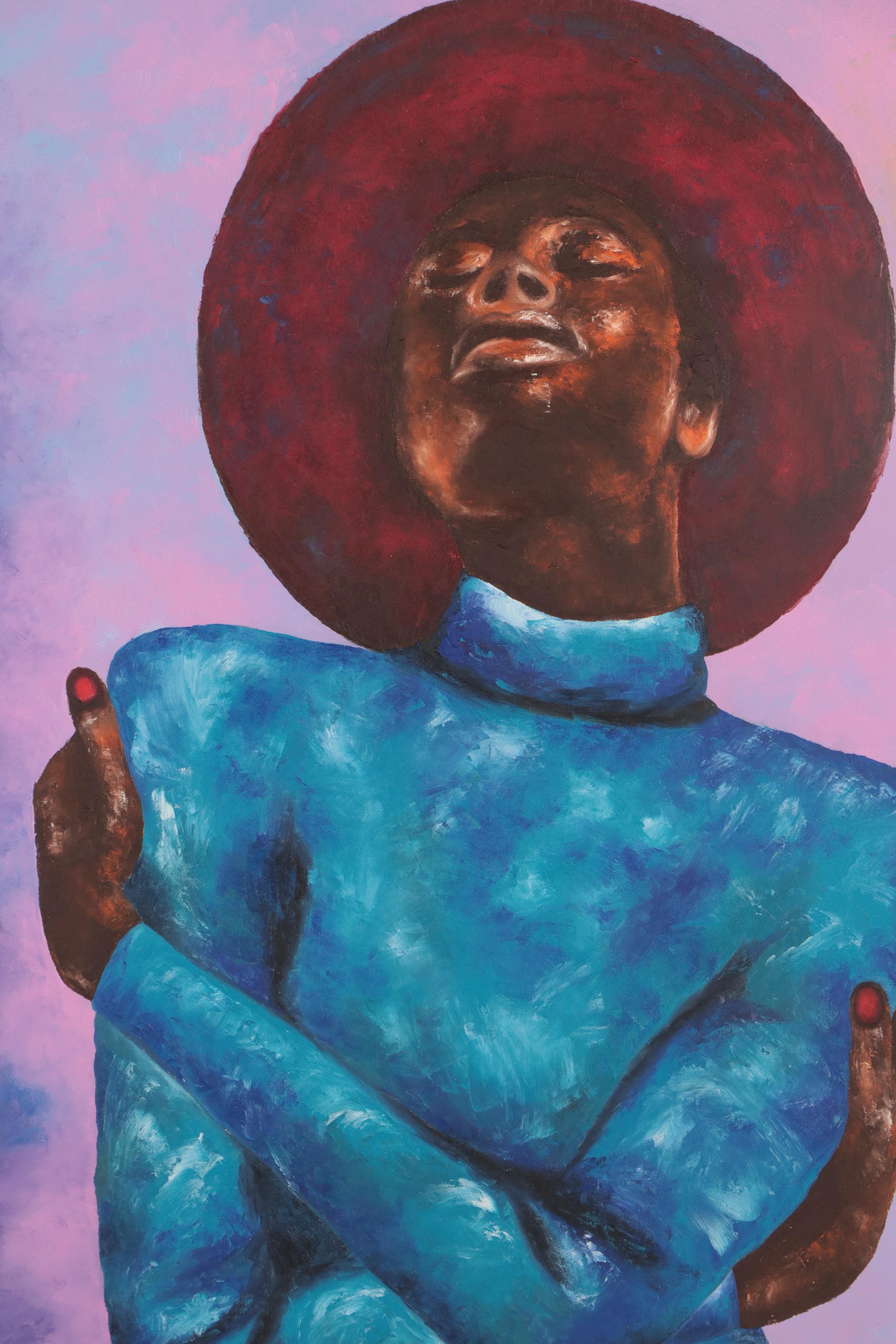 Oluwakemi Omowaire Oil Painting "Faith Over Fear II," 2021