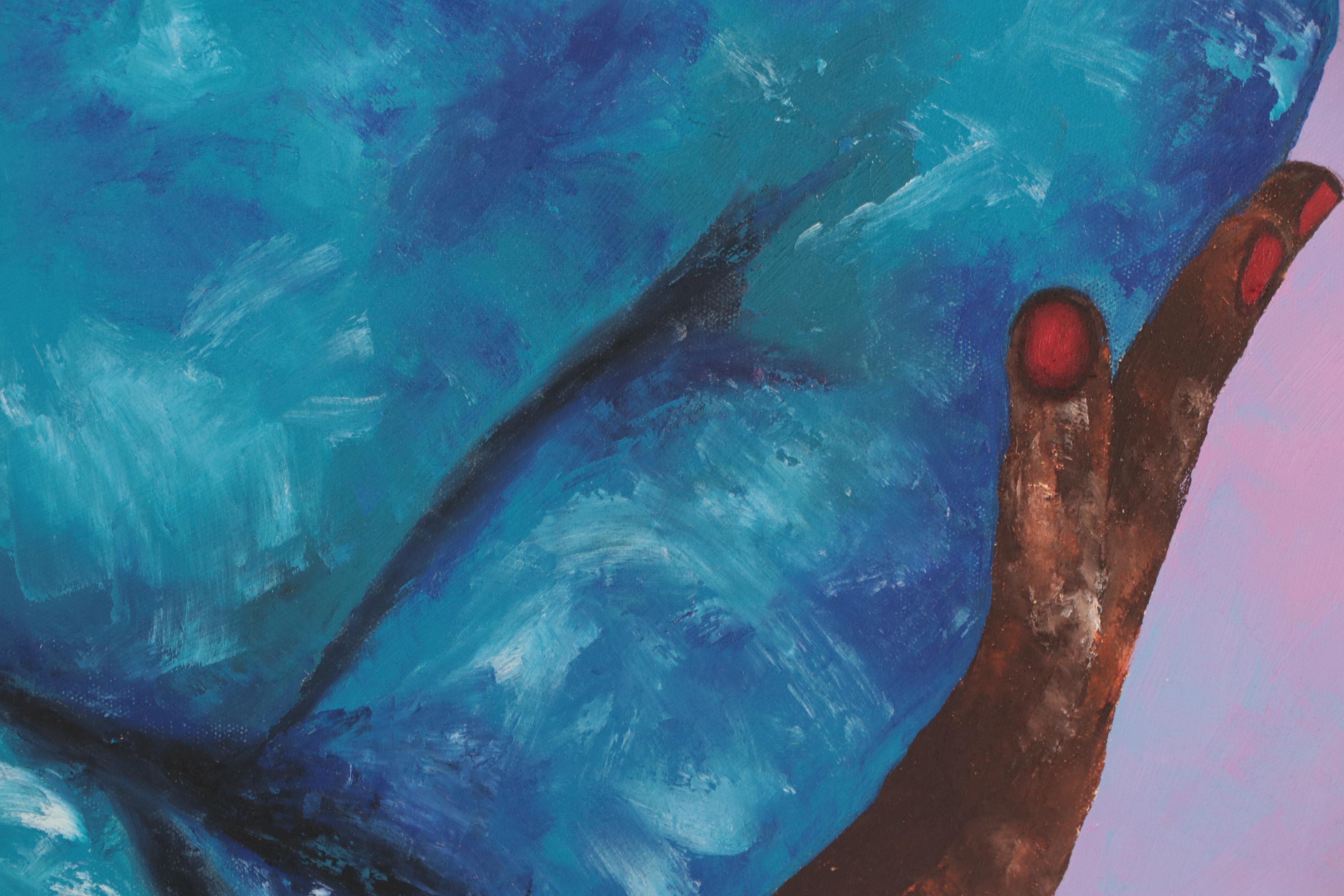 Oluwakemi Omowaire Oil Painting "Faith Over Fear II," 2021