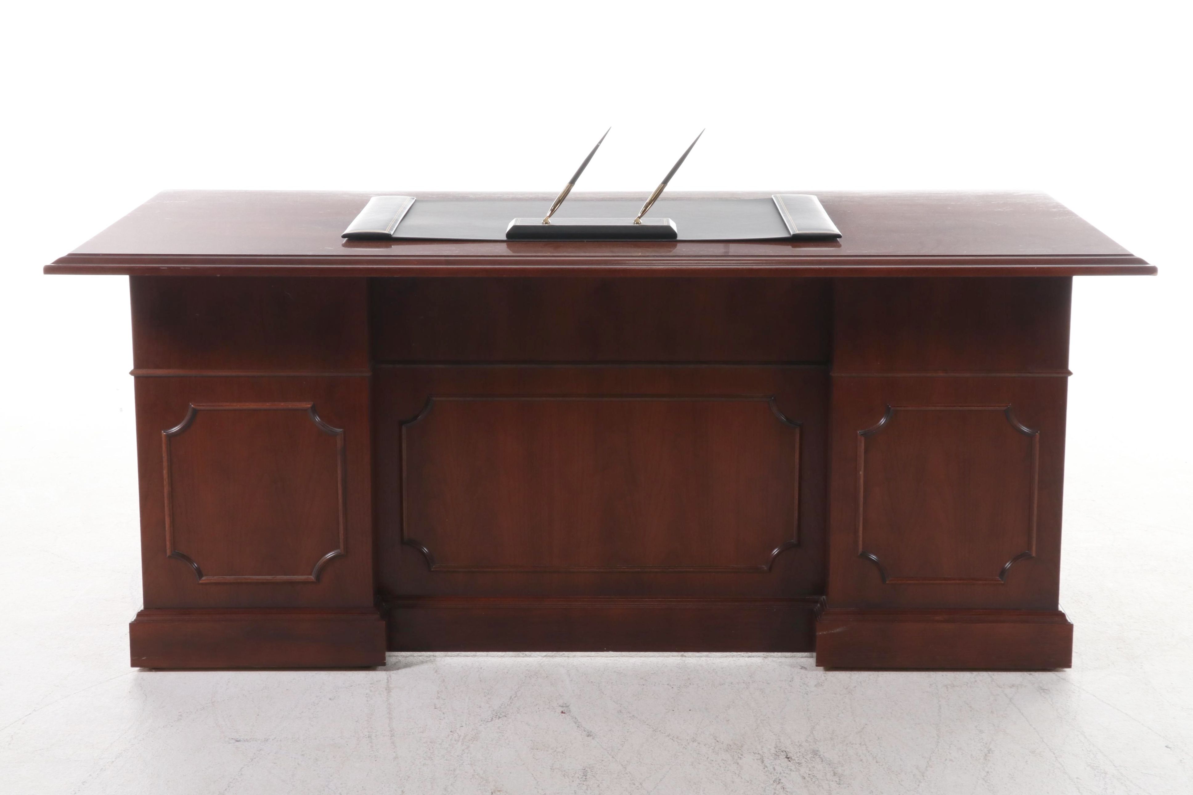 Paoli Inc. Walnut Executive Desk, 21st Century
